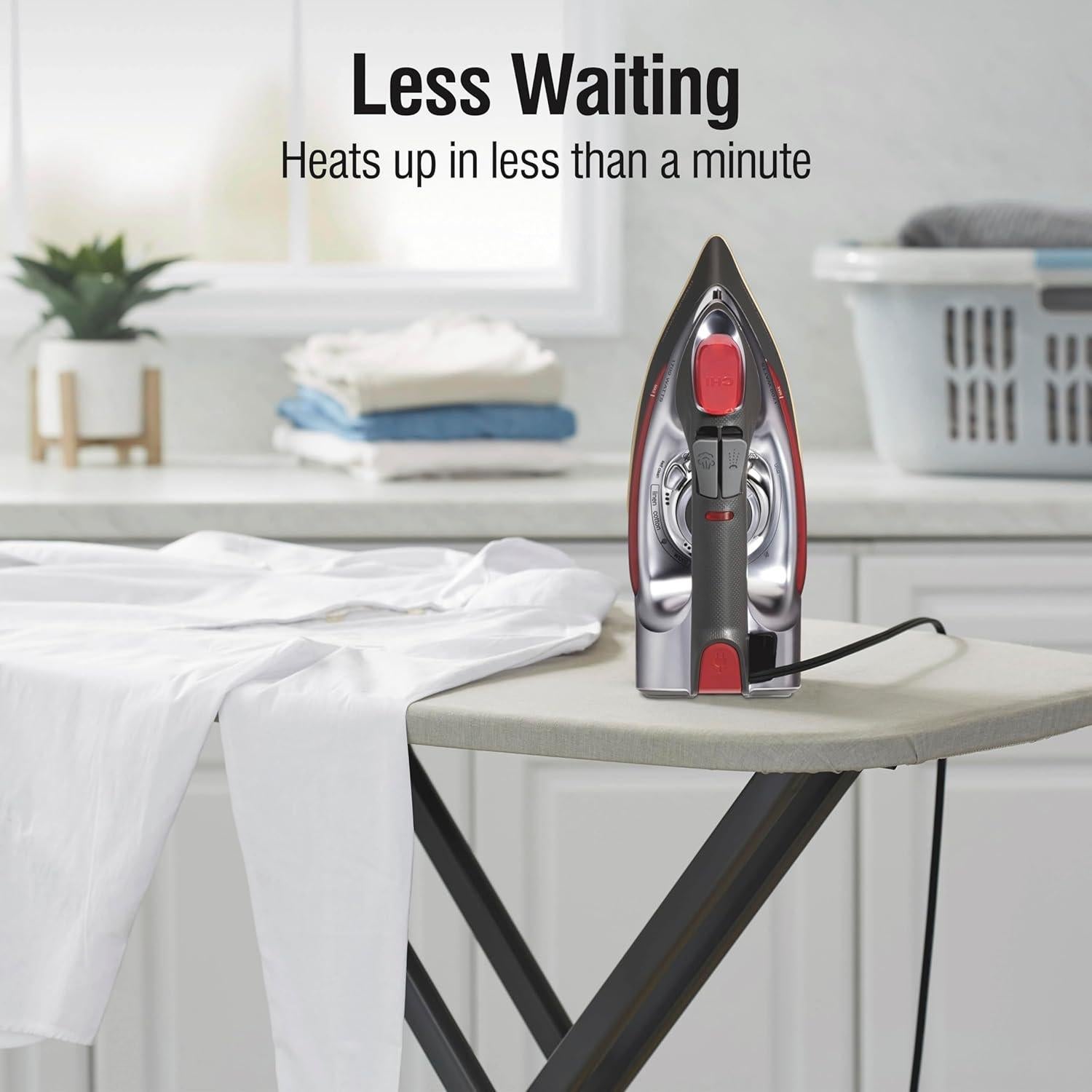 Plancha de Vapor CHI 1700W con Cable Retráctil 2.44m