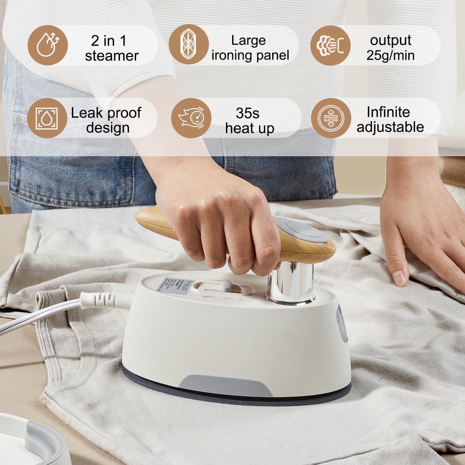 YIKA Plancha y Vaporizador Portátil 2 en 1 1200W Cerámica