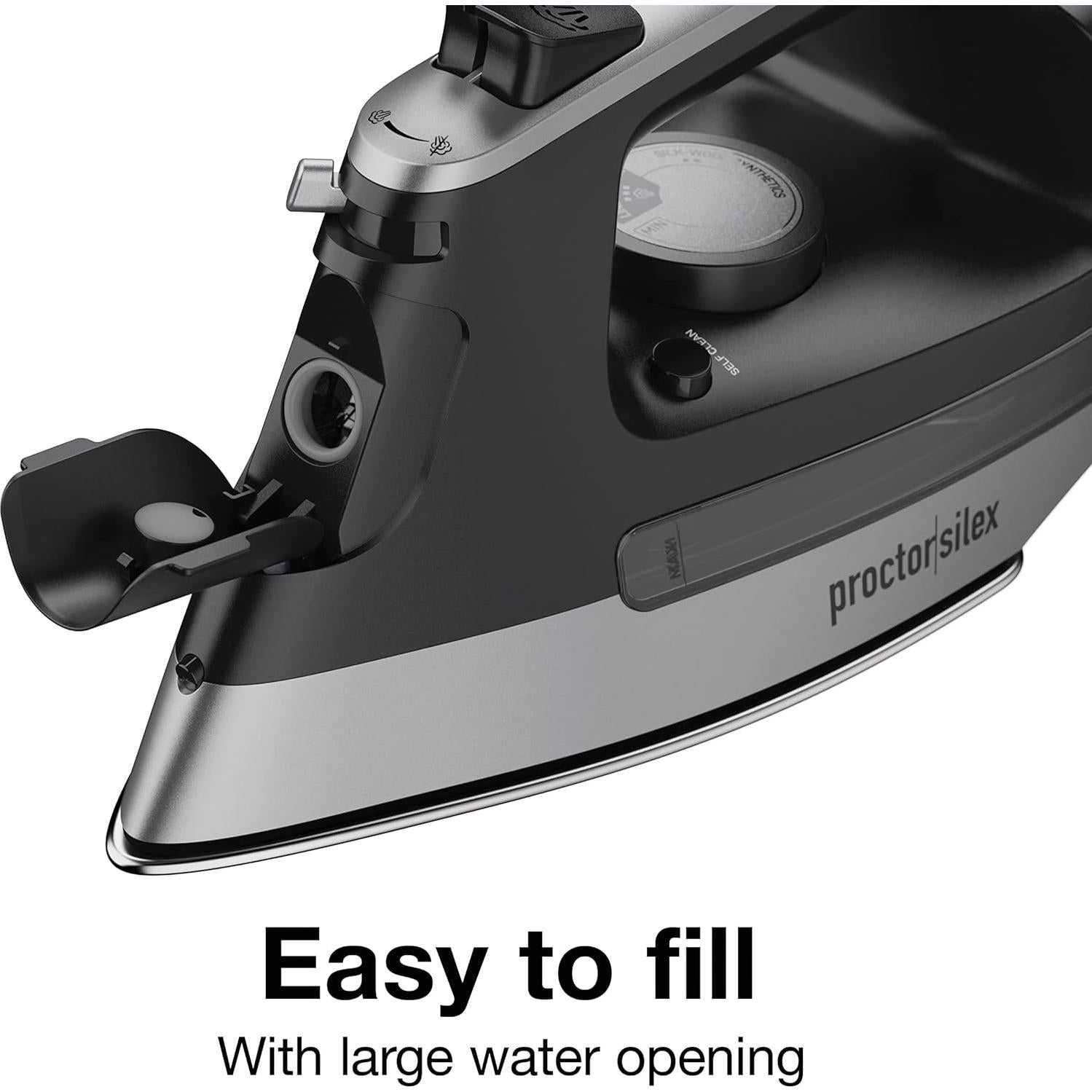 Plancha de Vapor Proctor Silex 1500W con Suela de Acero Inoxidable