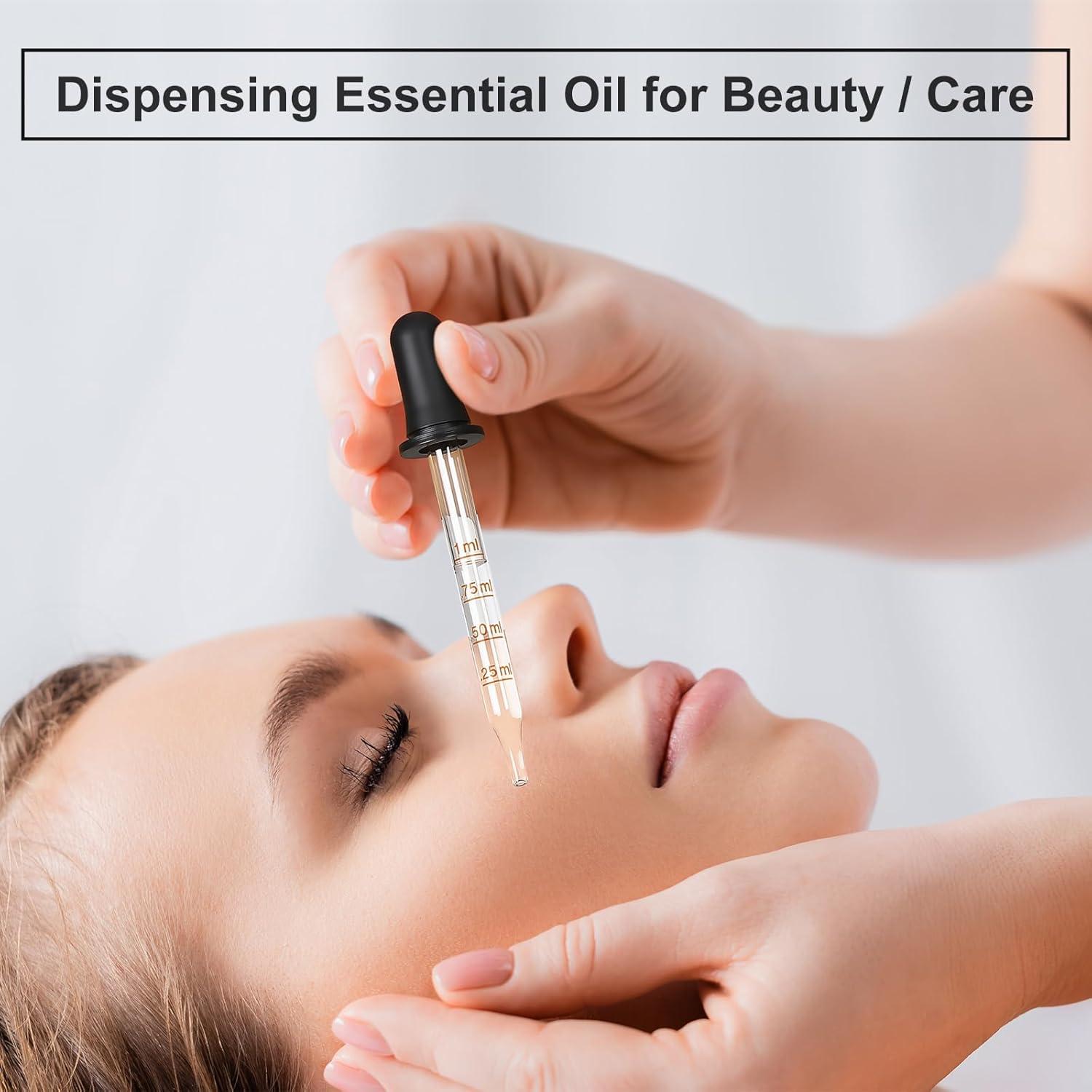 Paquete de 4 goteros de vidrio 1 mL - Punta larga y corta