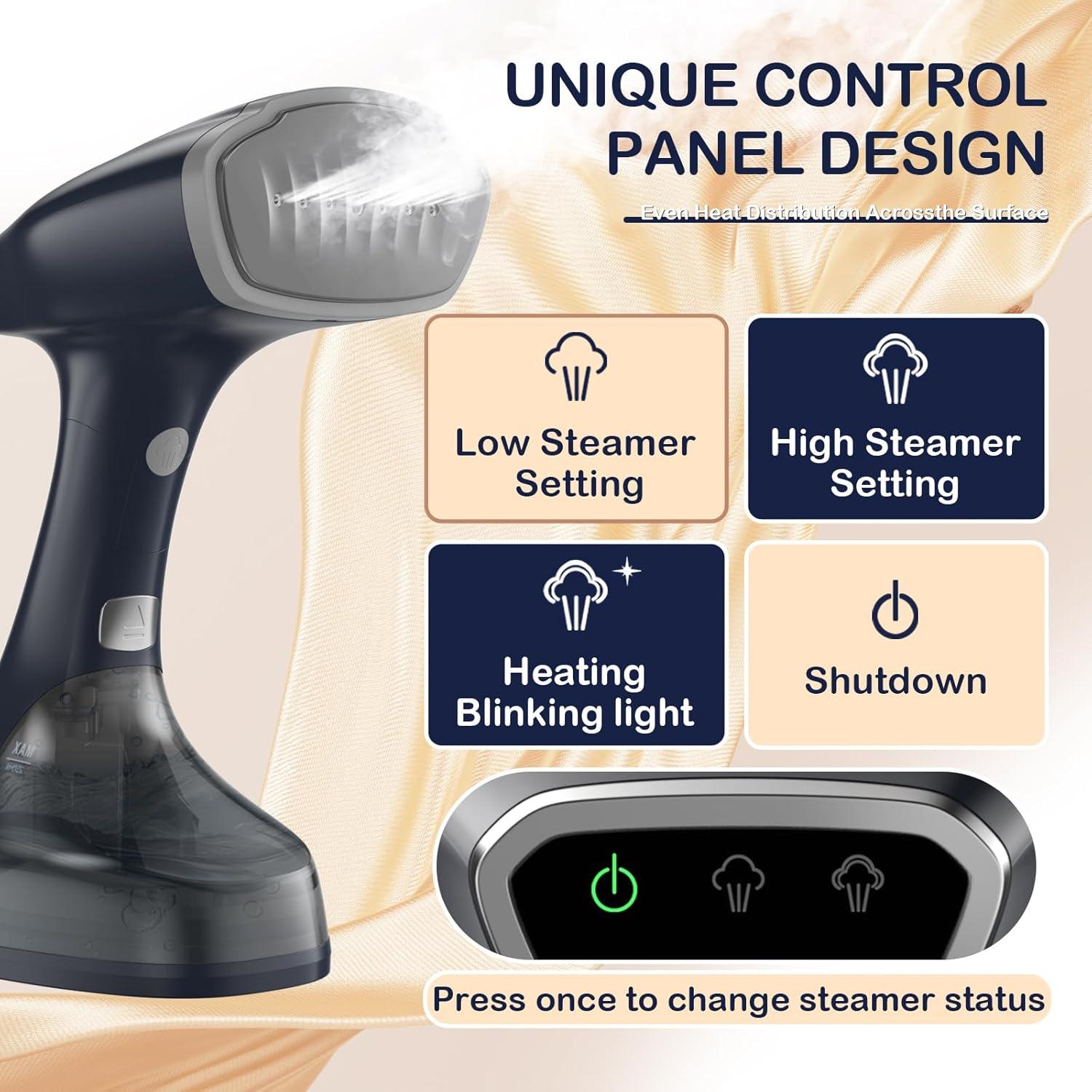 Vaporizador de Ropa Portátil BEAUTURAL 1500W 250ml Calentamiento 25s