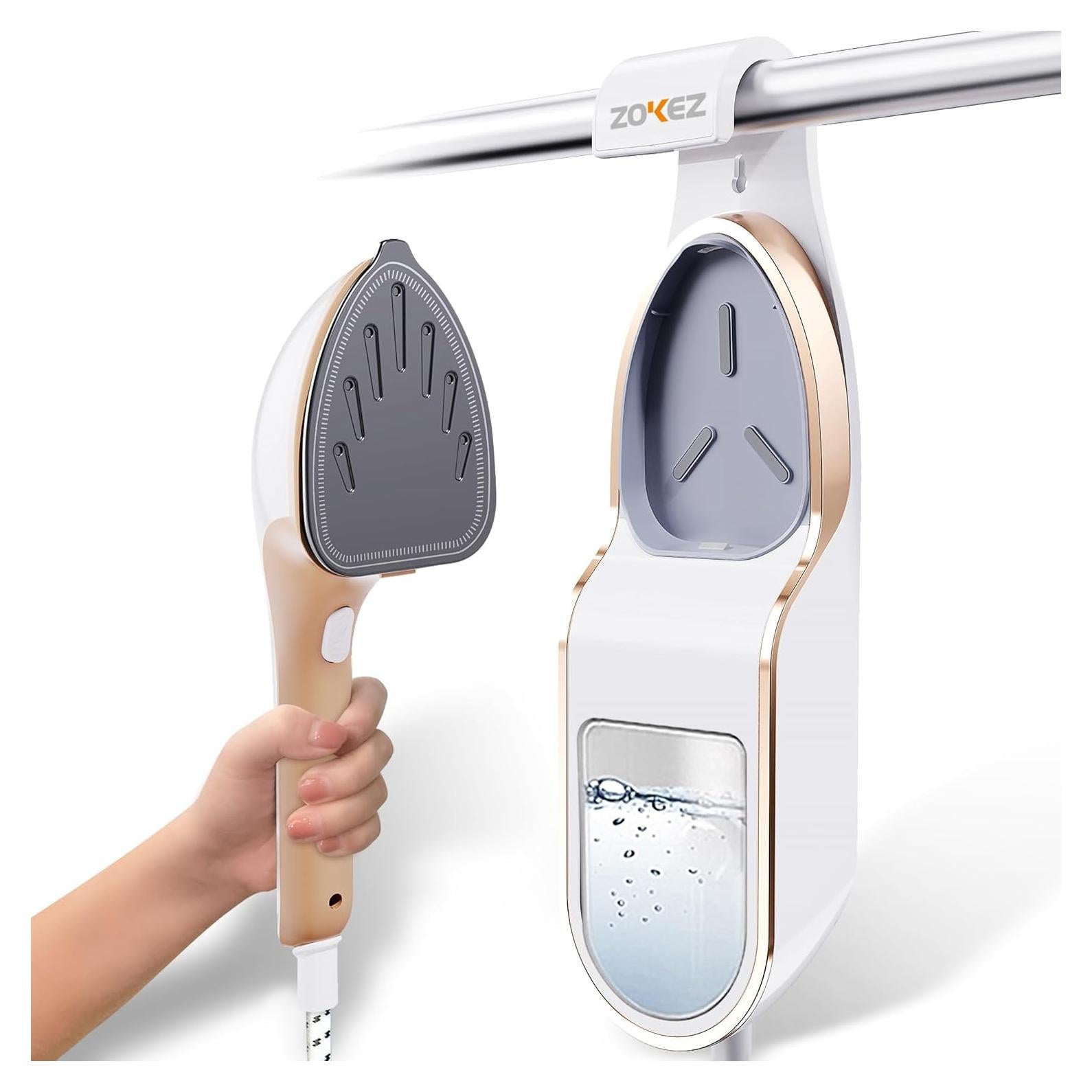 Handheld Steamer for Clothes, 1500W Extra Large Soleplate, 330ml Detachable Tank, 2-in-1 Horizontal & Vertical Use, Fabric Wrinkles Remover, No Water Leak and Auto-Off