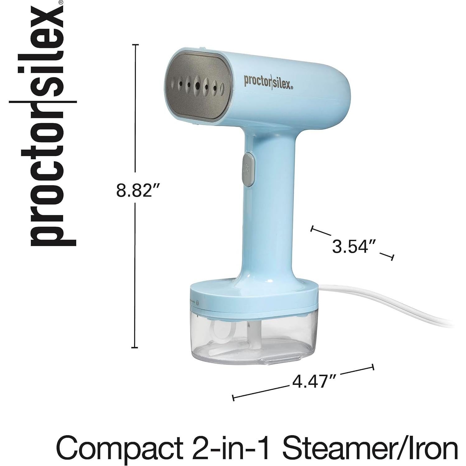 Plancha de Viaje Proctor Silex 2 en 1 Compacta 1200W Azul