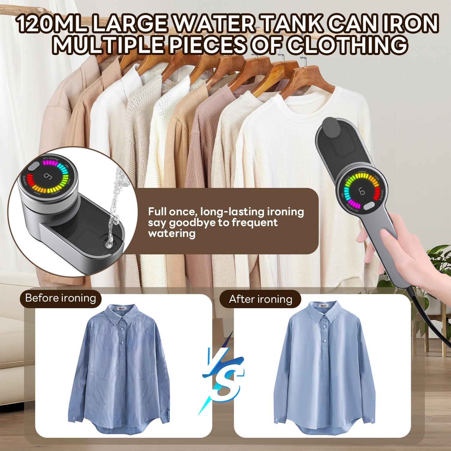 Plancha de Vapor Mini Timpou 1200W Portátil 120ml Viaje