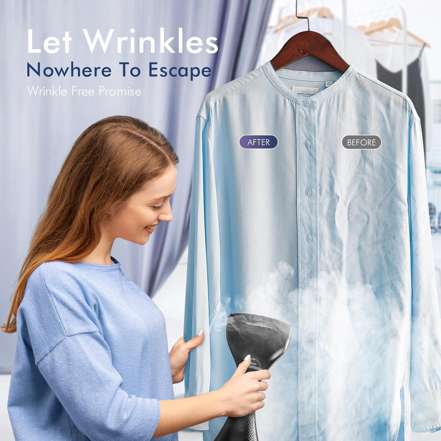 Vaporizador de Ropa Beautural 1800W 240ml 35s Calentamiento