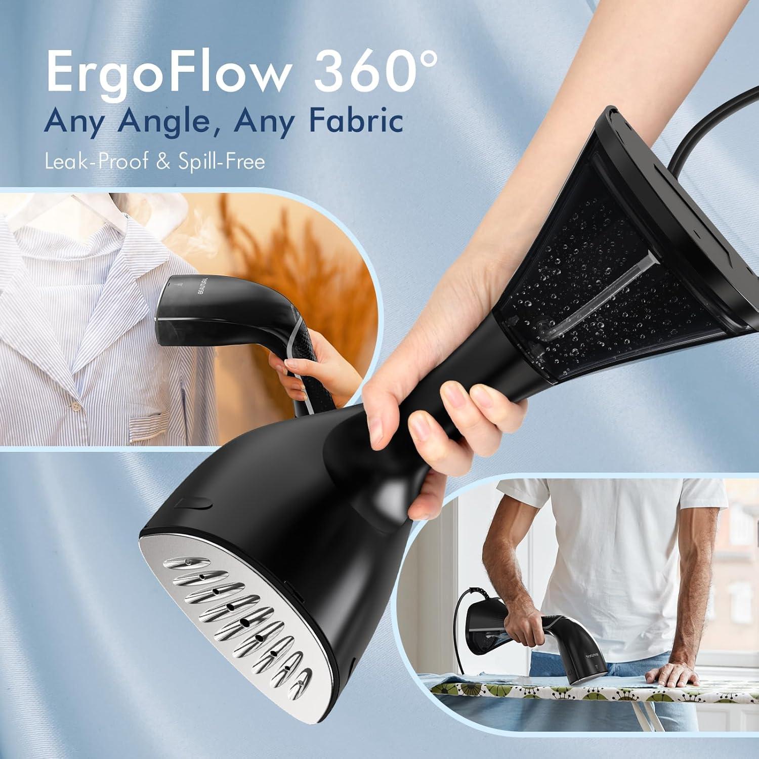 Vaporizador de Ropa Beautural 1800W 240ml 35s Calentamiento