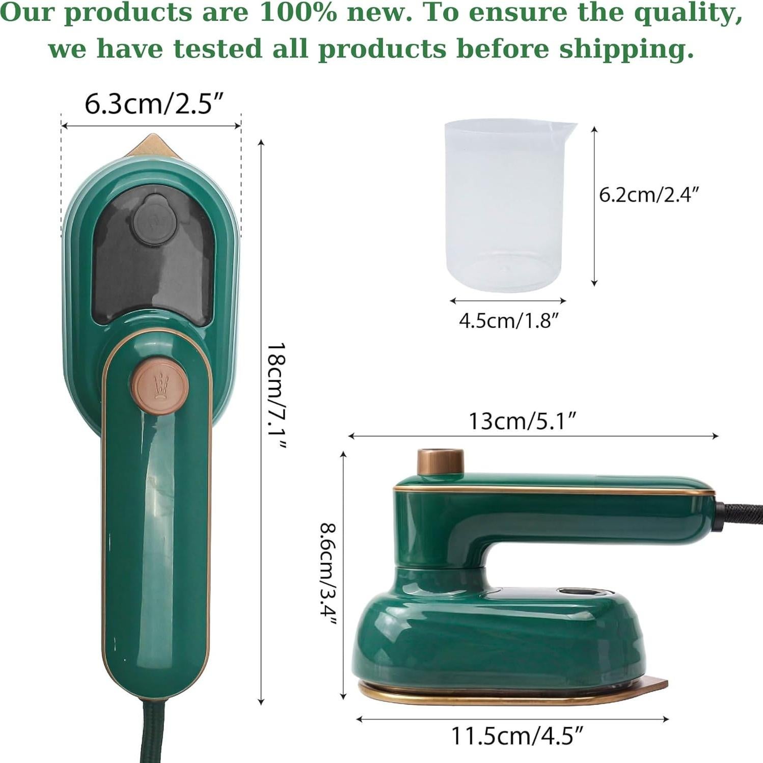 Plancha de Ropa Portátil Marsrut 2 en 1 38W Verde