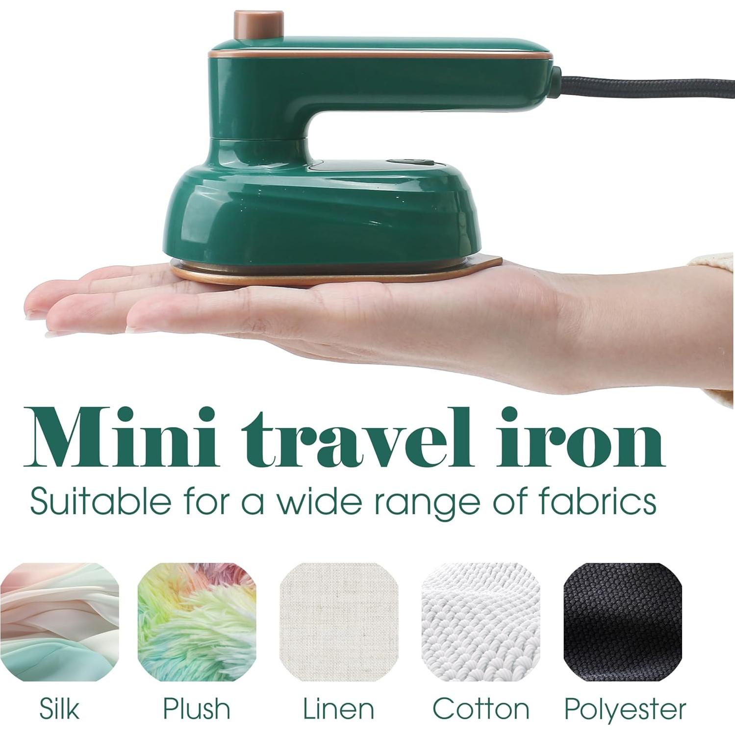 Plancha de Ropa Portátil Marsrut 2 en 1 38W Verde