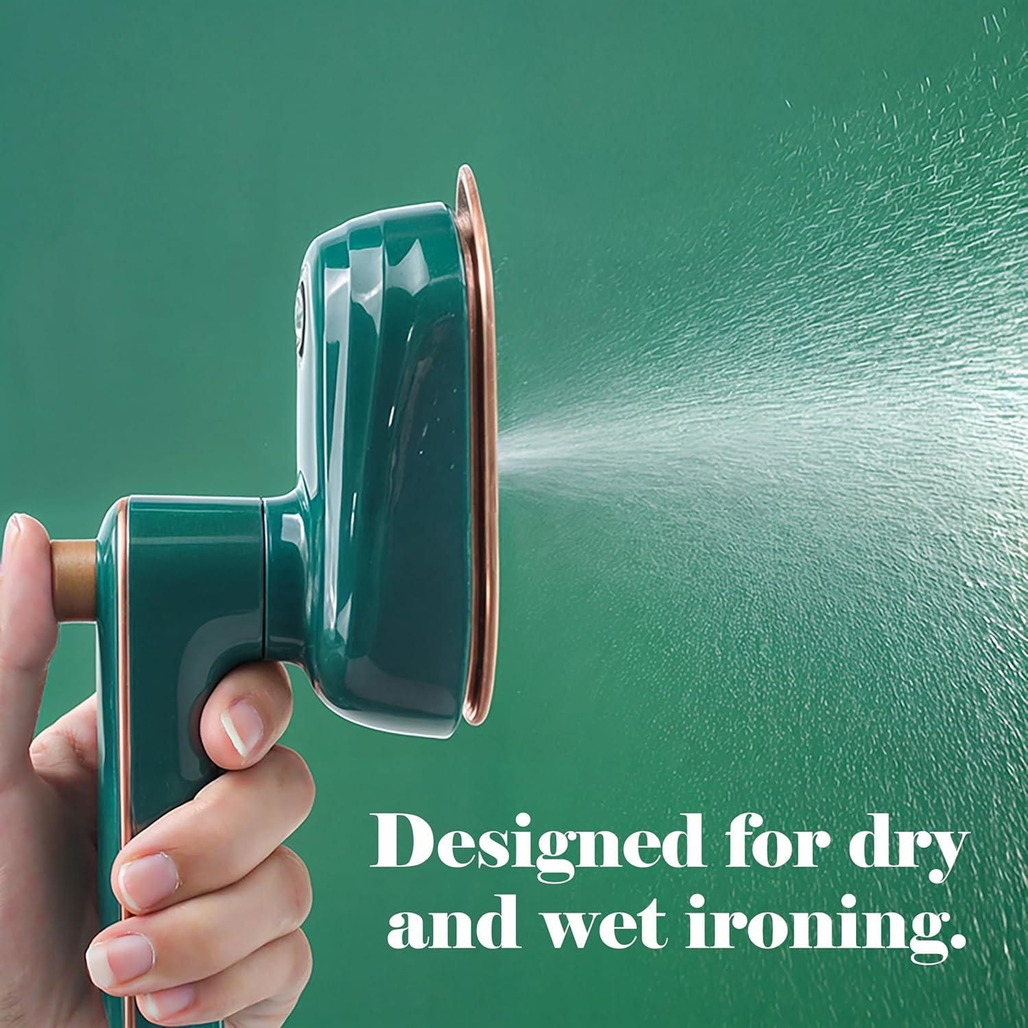 Plancha de Ropa Portátil Marsrut 2 en 1 38W Verde
