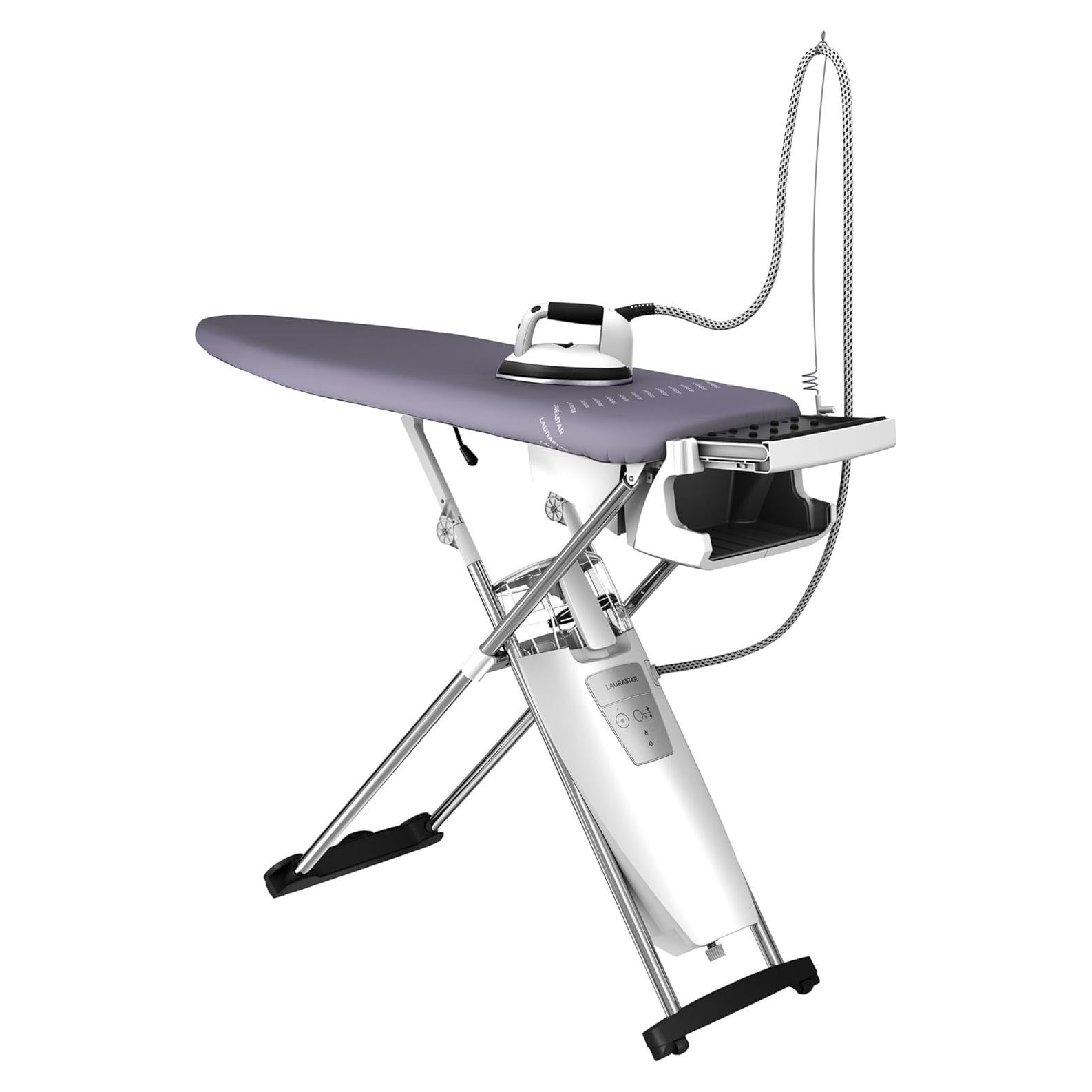 Laurastar S Pure Xtra All-In-One Professional Steam Iron System for Clothes with Aluminum Soleplate 40.5 OZ Removable Tank 1600 Watts Ironing, Fabric Steamer, Garment Steamer