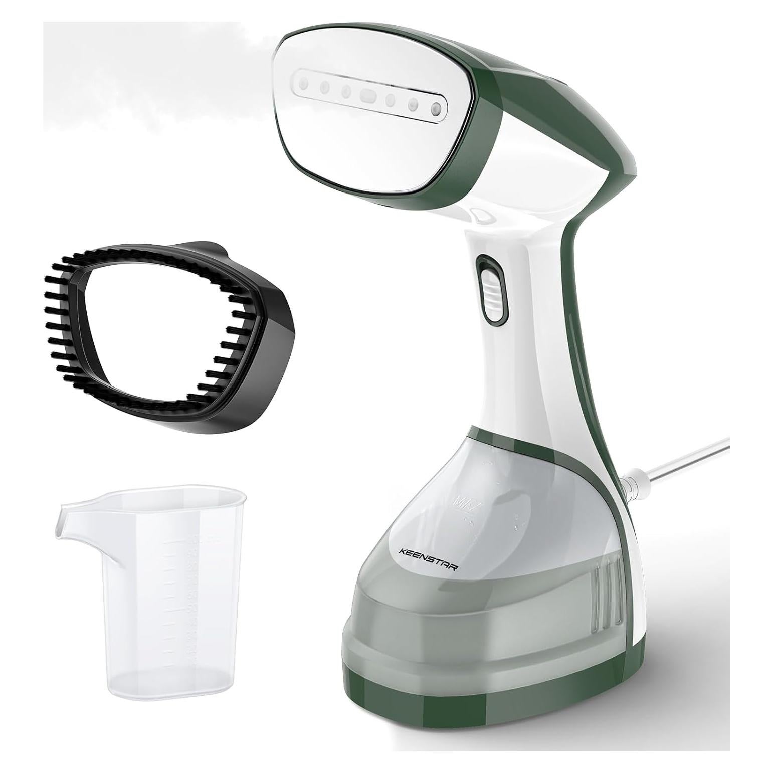 Vaporizador de Ropa KEENSTAR 1500W Portátil 250ml Verde