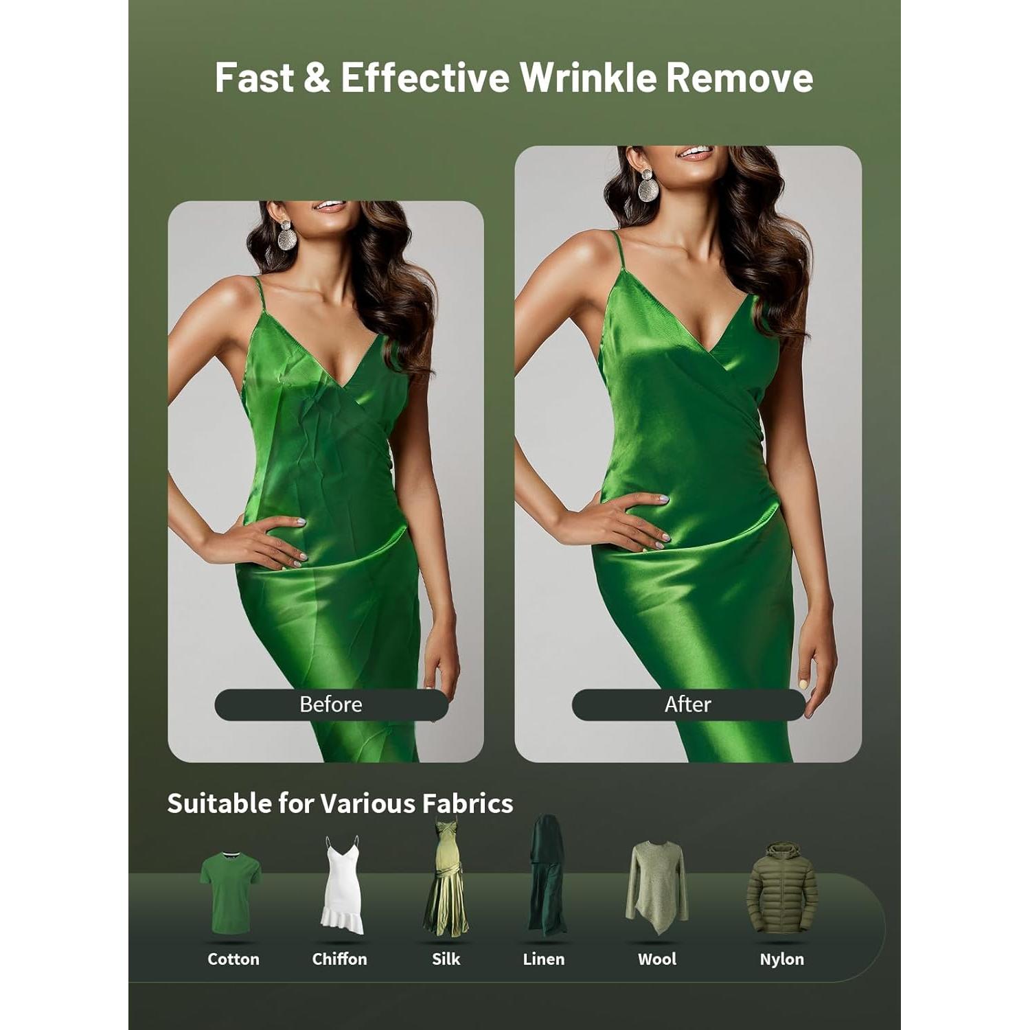 Vaporizador de Ropa KEENSTAR 1500W Portátil 250ml Verde