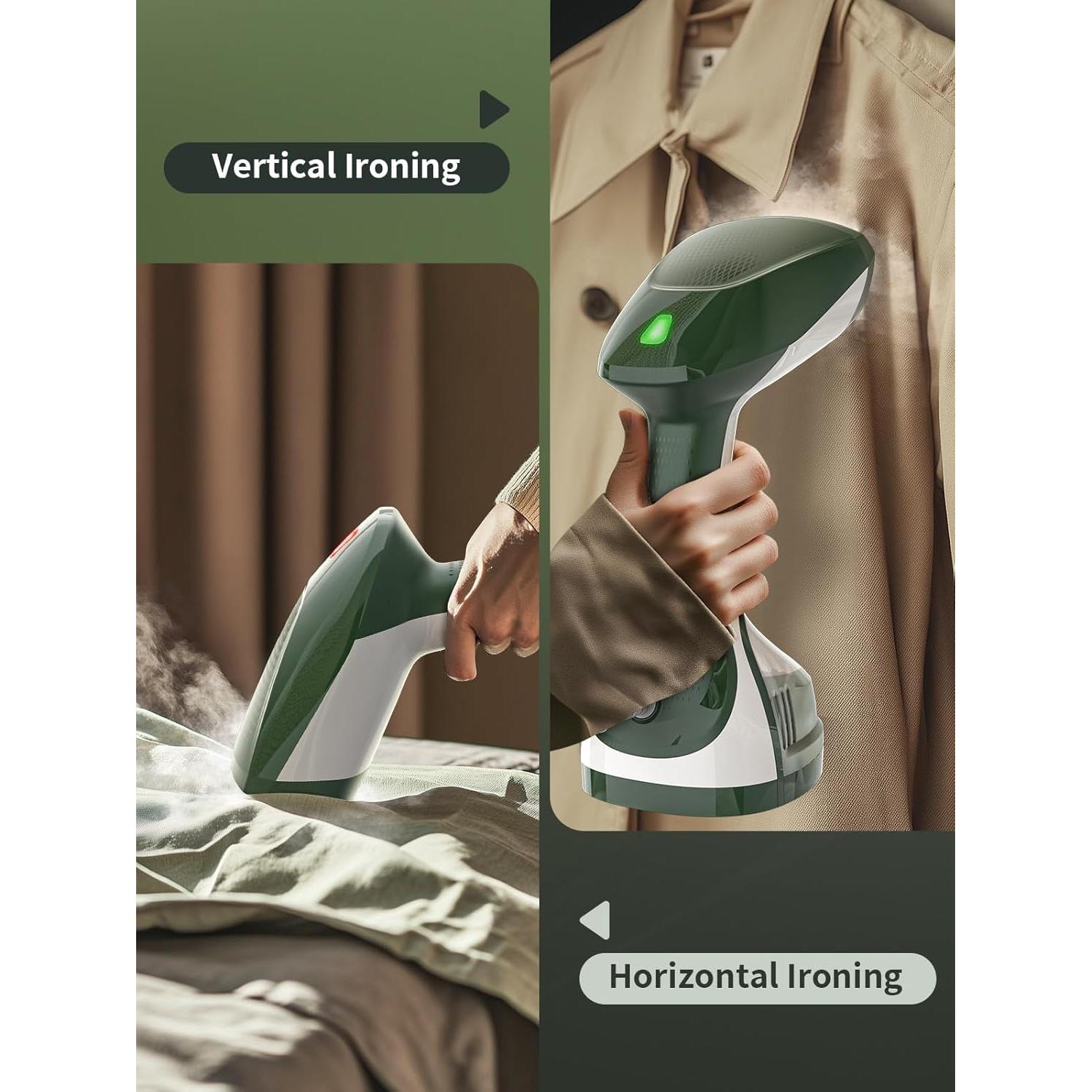 Vaporizador de Ropa KEENSTAR 1500W Portátil 250ml Verde