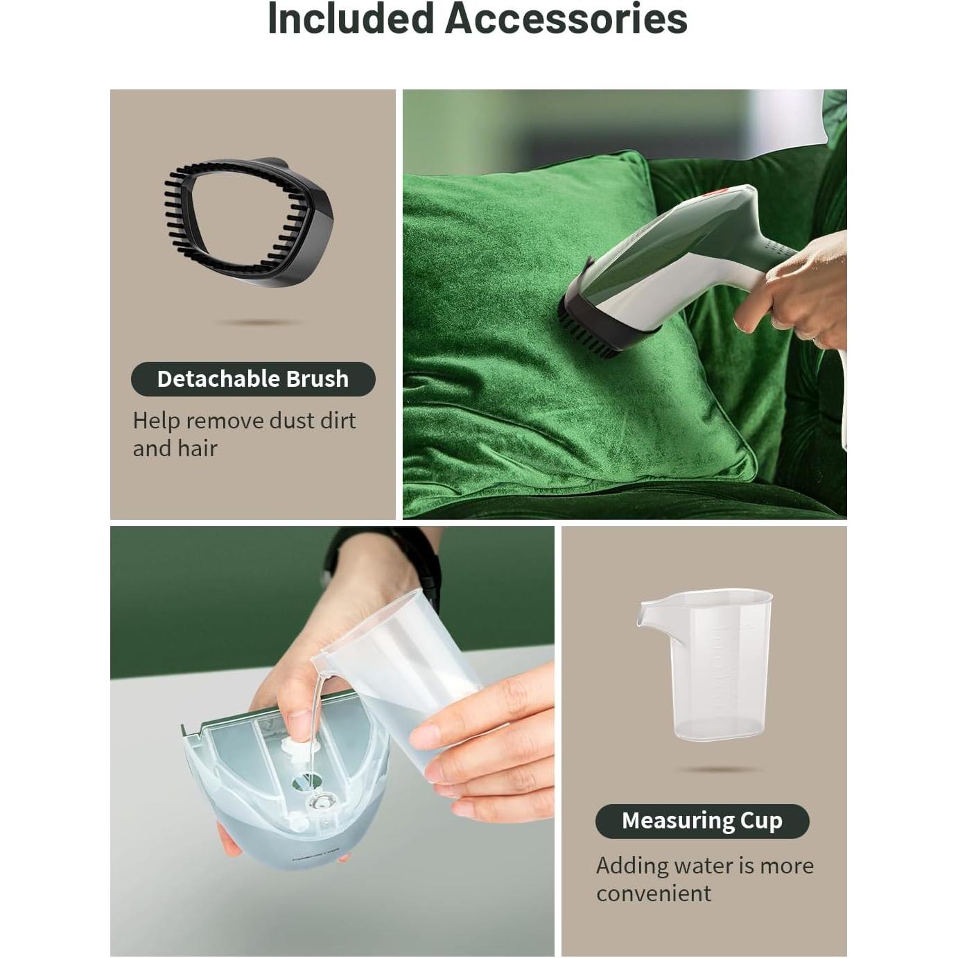 Vaporizador de Ropa KEENSTAR 1500W Portátil 250ml Verde