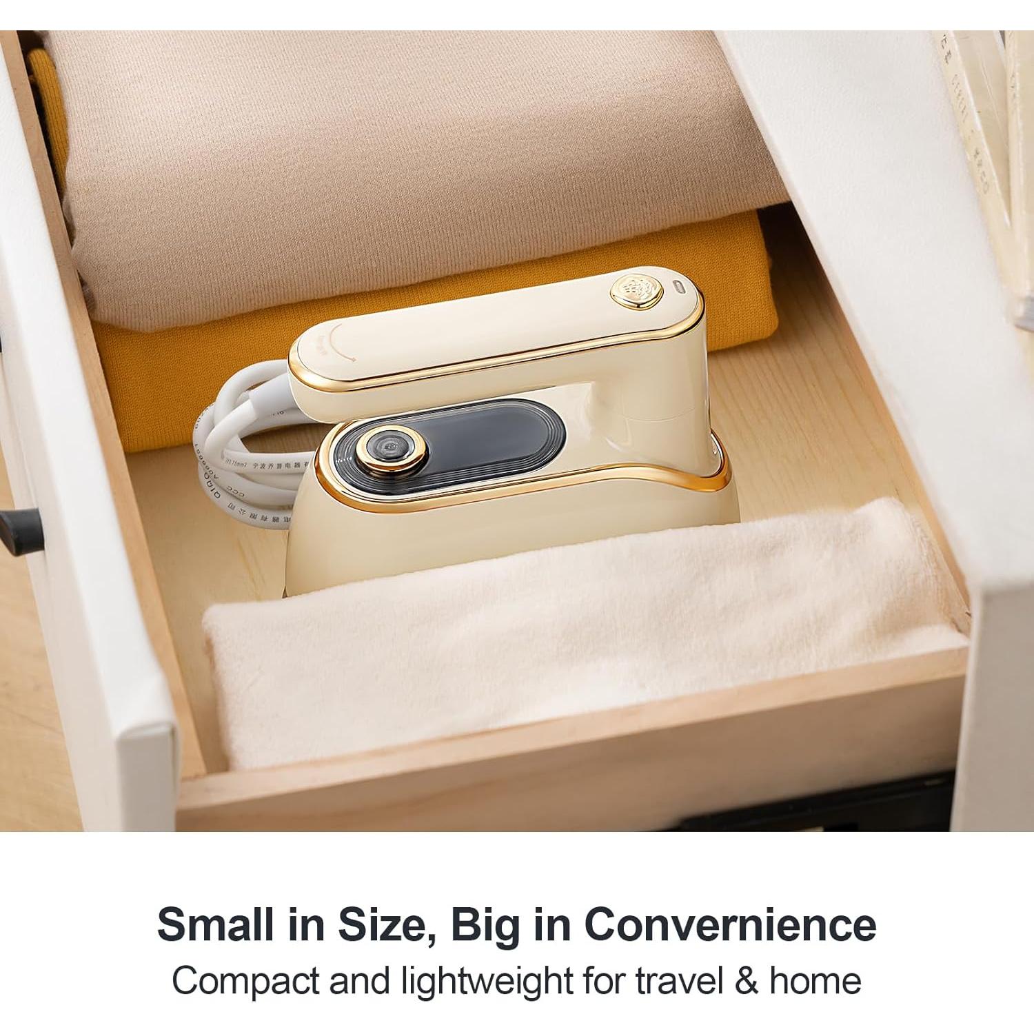 Plancha de Vapor Portátil TEKI 1200W 150ml Plegable para Ropa