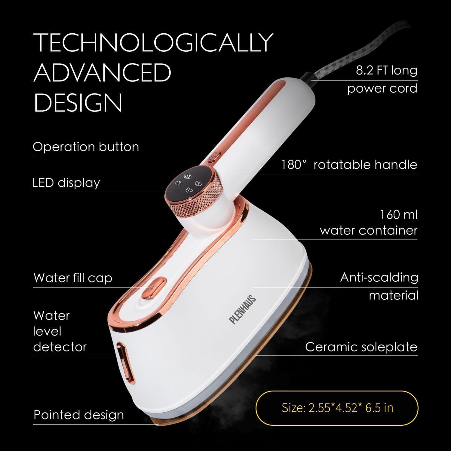 Vaporizador Profesional 2 en 1 PLENHAUS 1000W 20g/min