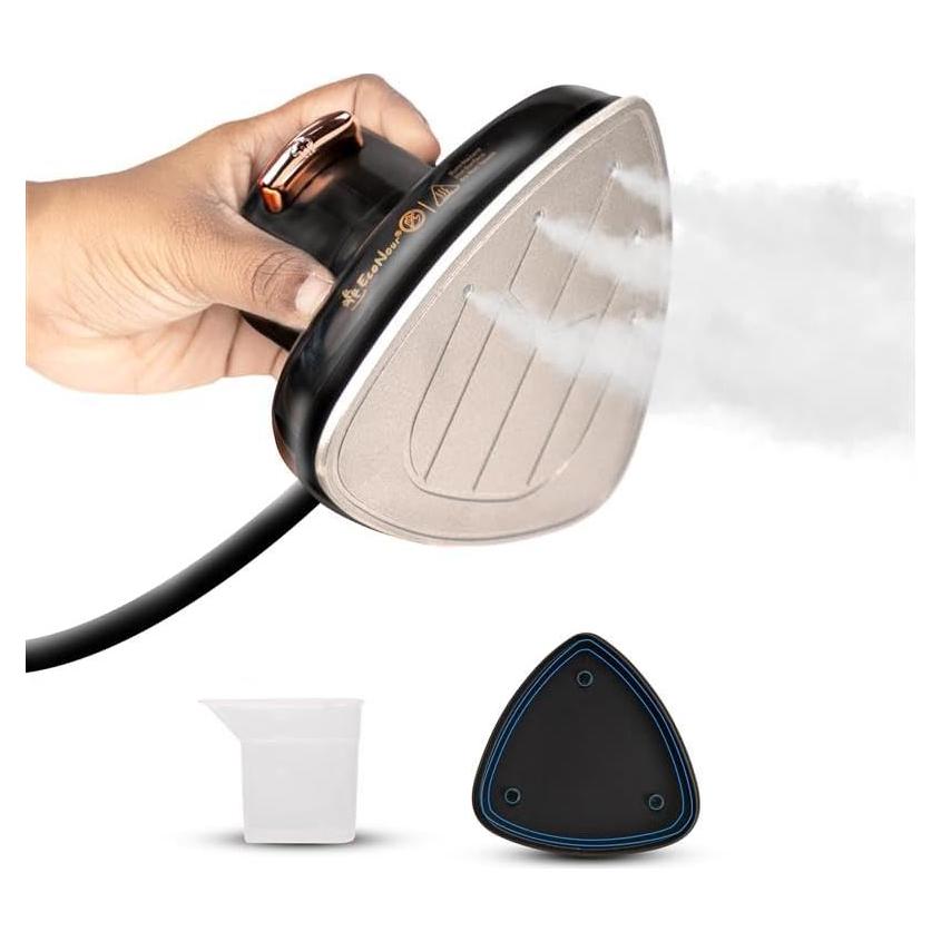 Plancha de Viaje EcoNour 2-en-1 Mini y Vaporizador Portátil