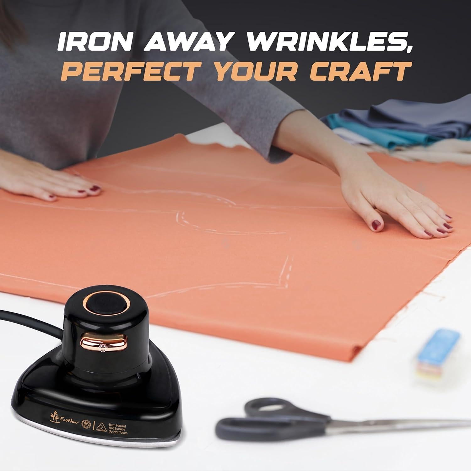 Plancha de Viaje EcoNour 2-en-1 Mini y Vaporizador Portátil