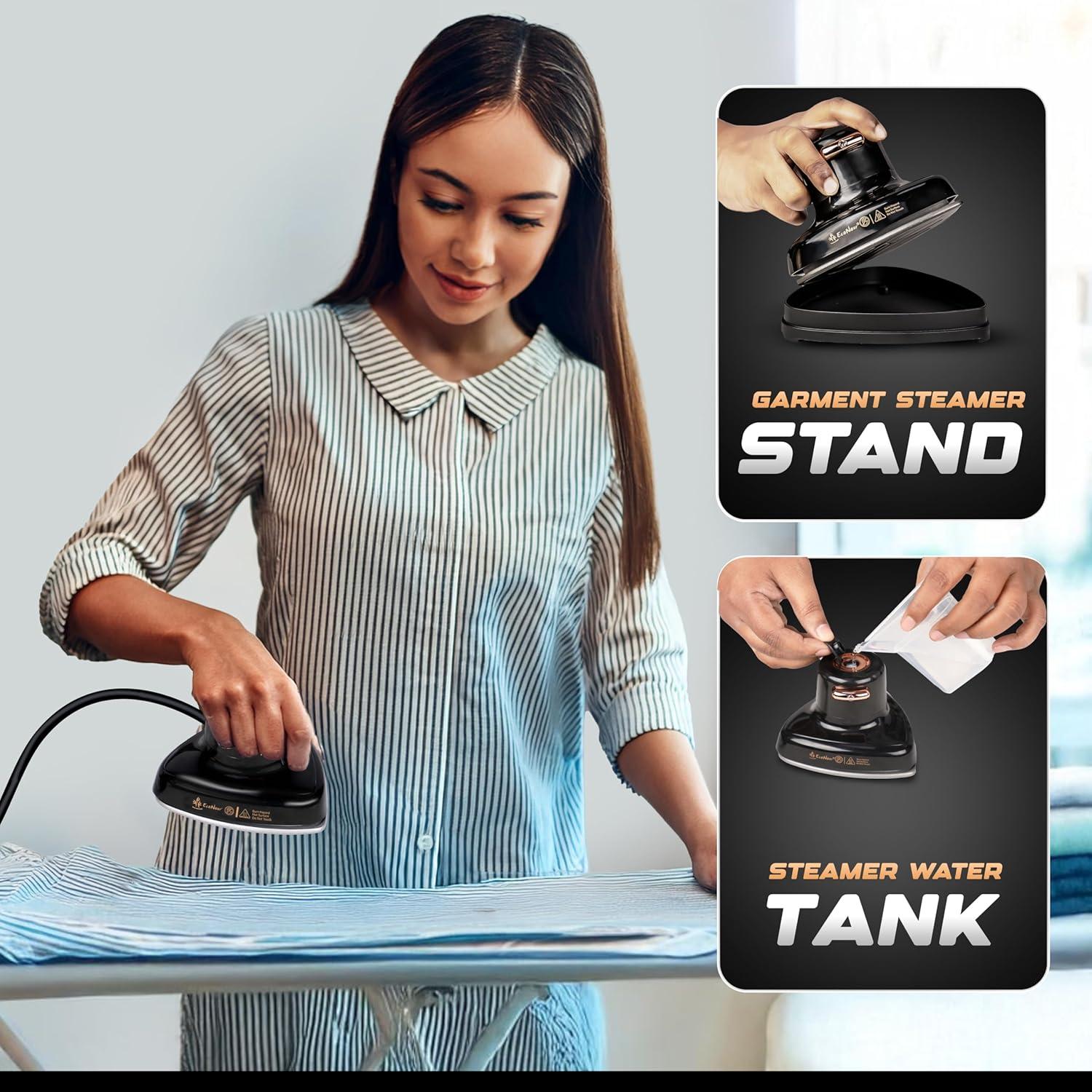 Plancha de Viaje EcoNour 2-en-1 Mini y Vaporizador Portátil