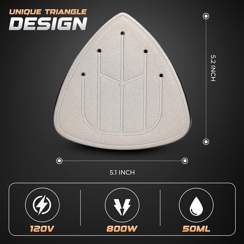 Plancha de Viaje EcoNour 2-en-1 Mini y Vaporizador Portátil