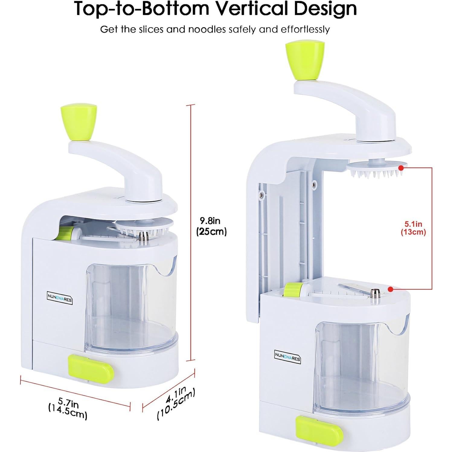 Cortador de Verduras NUNEWARES 4-en-1 con Ventosa Fuerte