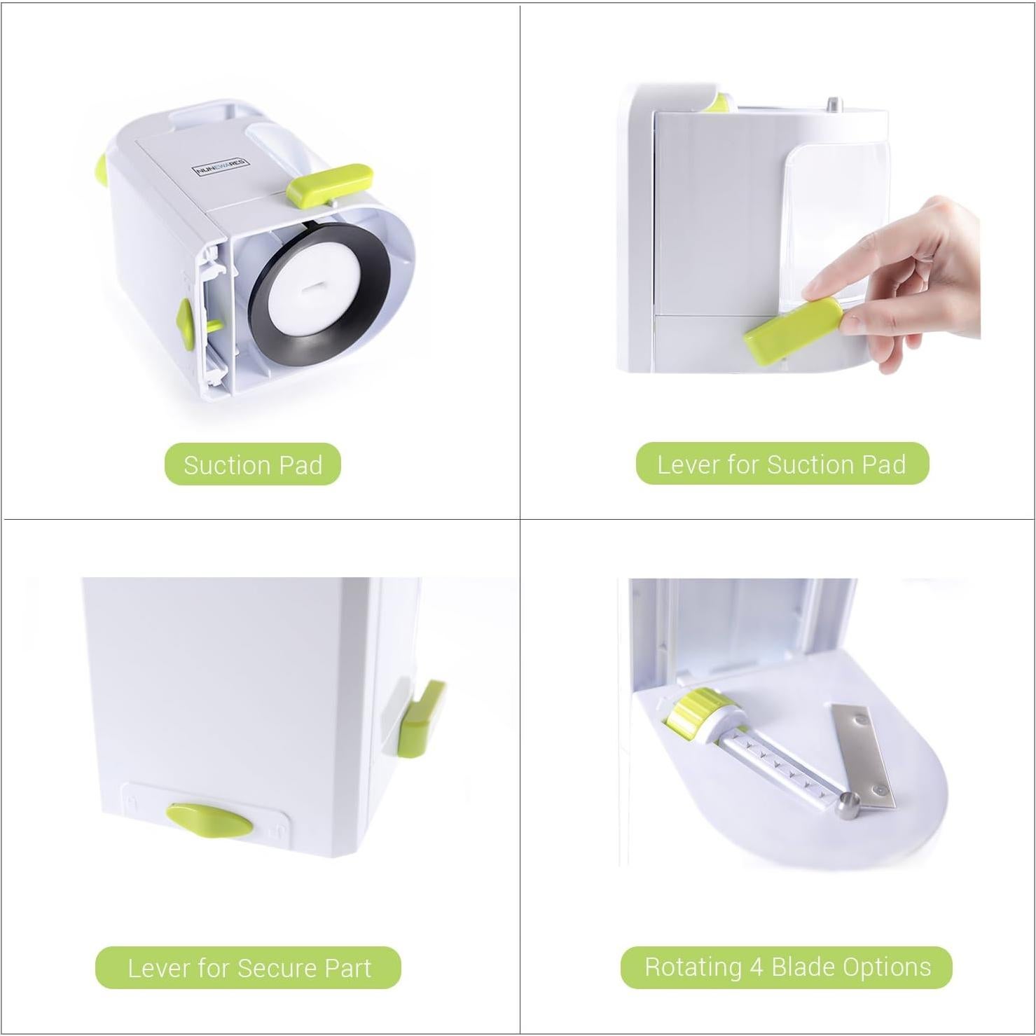 Cortador de Verduras NUNEWARES 4-en-1 con Ventosa Fuerte