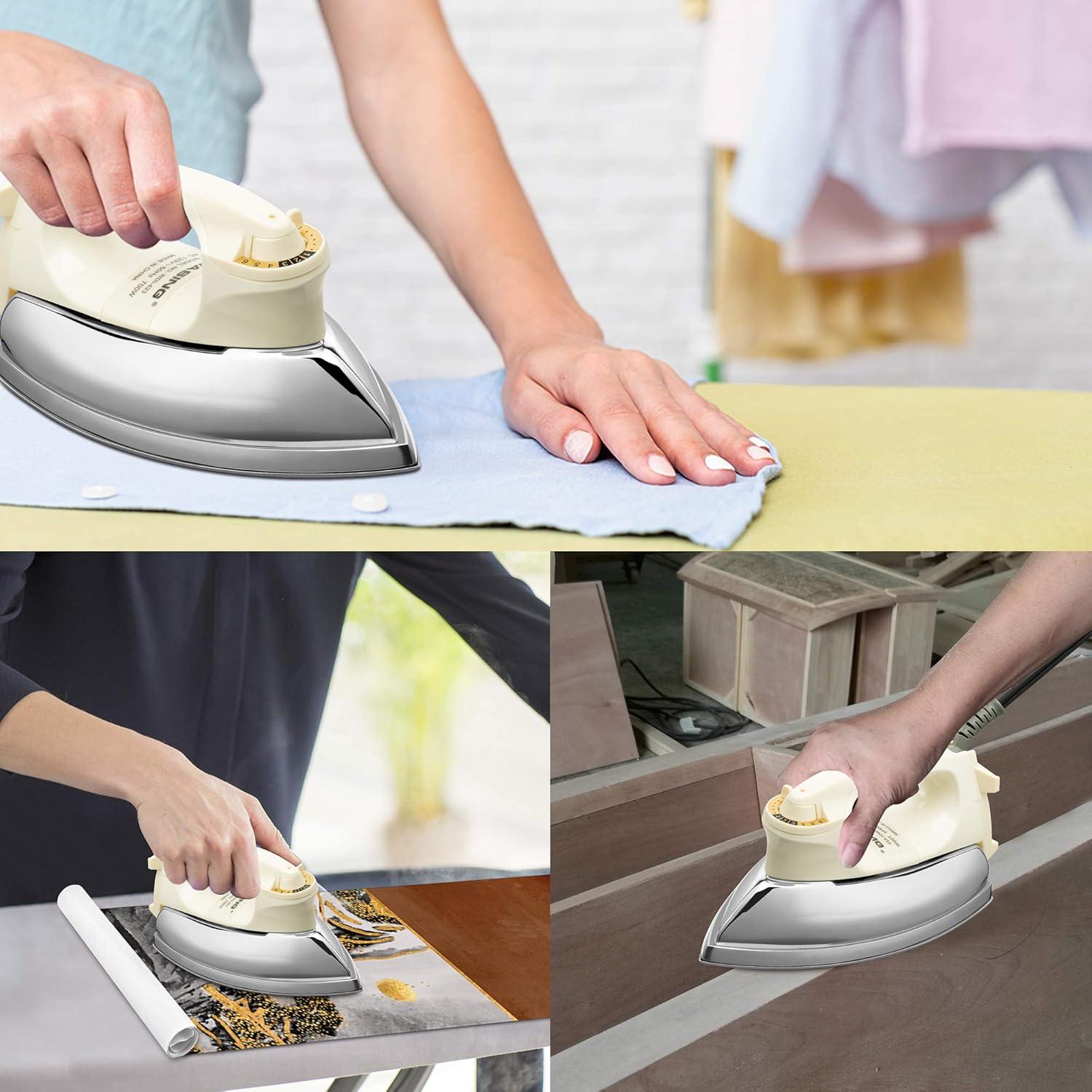 Plancha Seco Portátil WASING 700W Suela Acero Inoxidable 1.1kg