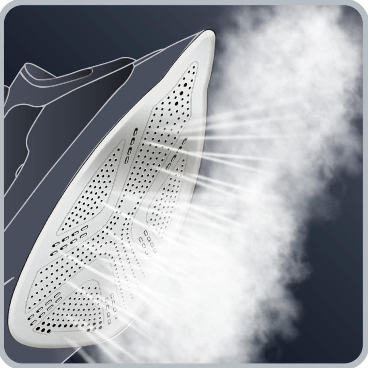 Plancha de vapor Rowenta DW5360 1750W Azul con suela de 400 agujeros