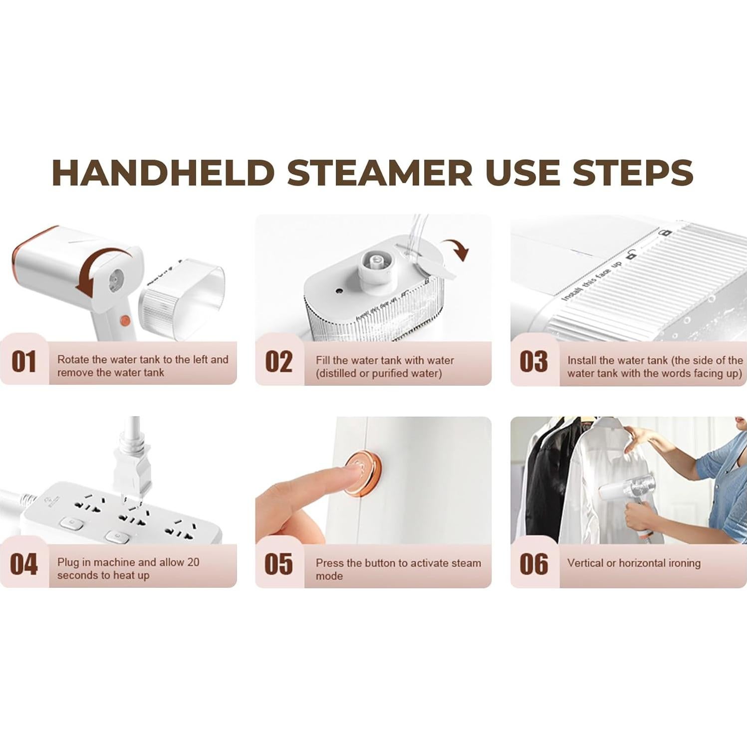 Vaporizador de Ropa Our Won & One 1000W Compacto Blanco