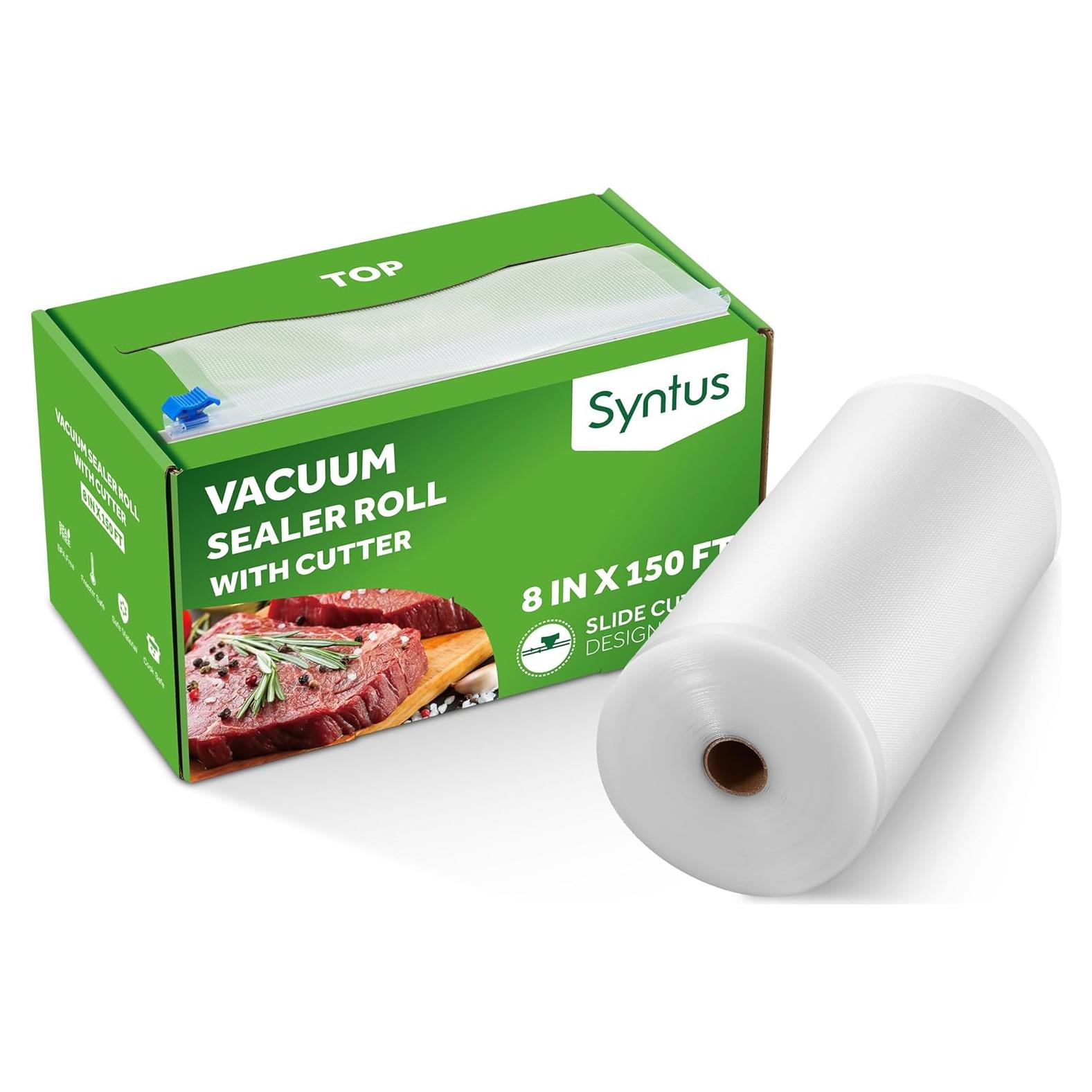 Rollo Sellador al Vacío Syntus 8" x 150' con Dispensador