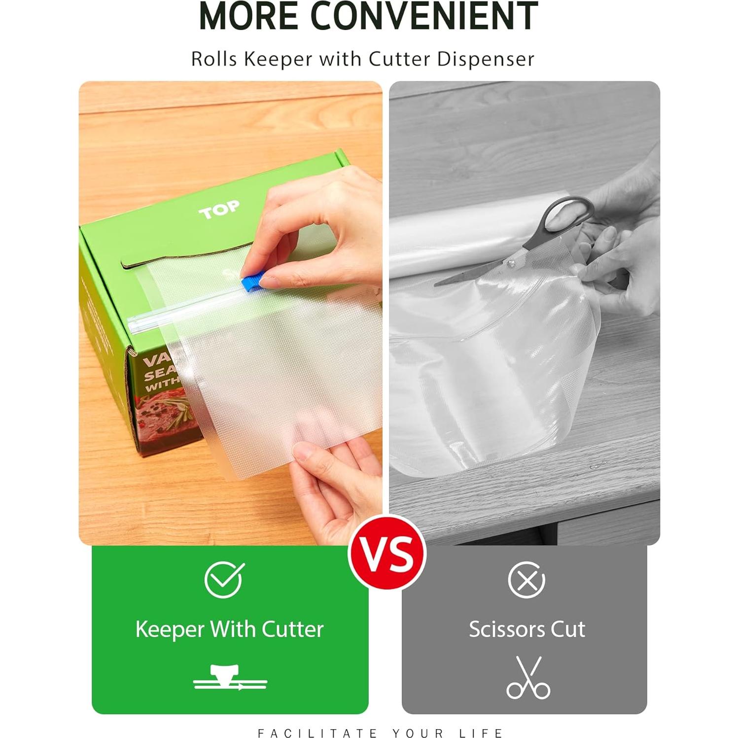 Rollo Sellador al Vacío Syntus 8" x 150' con Dispensador