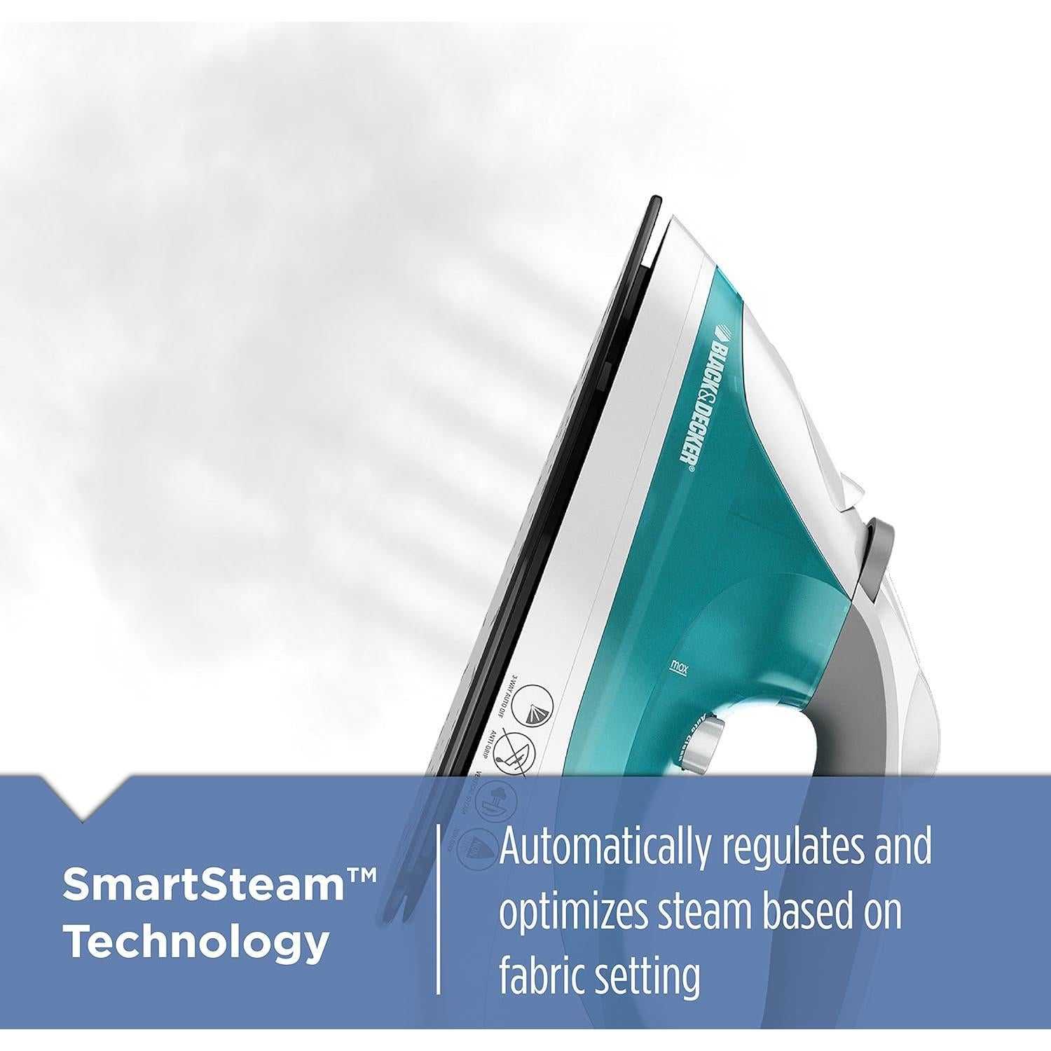 Plancha de Vapor BLACK+DECKER IR05X 0.88 kg Verde Azulado