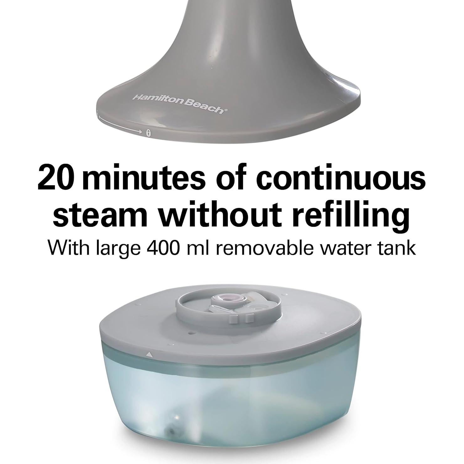 Hervidor de Ropa de Mano Hamilton Beach 1200W 400ml Gris/Azul