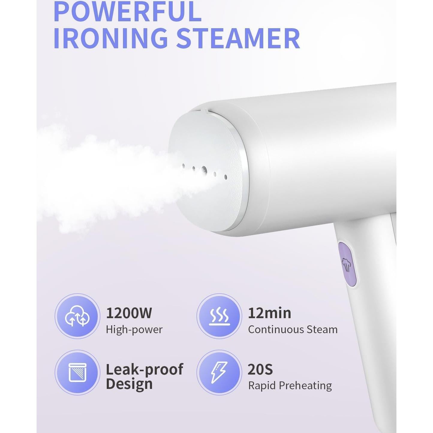 Vaporizador de Mano CLEVAST 1200W Plegable 150ml