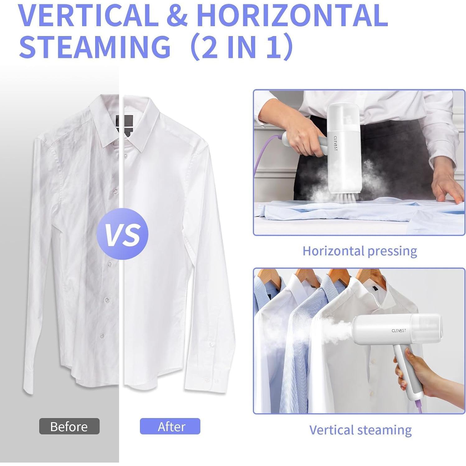 Vaporizador de Mano CLEVAST 1200W Plegable 150ml