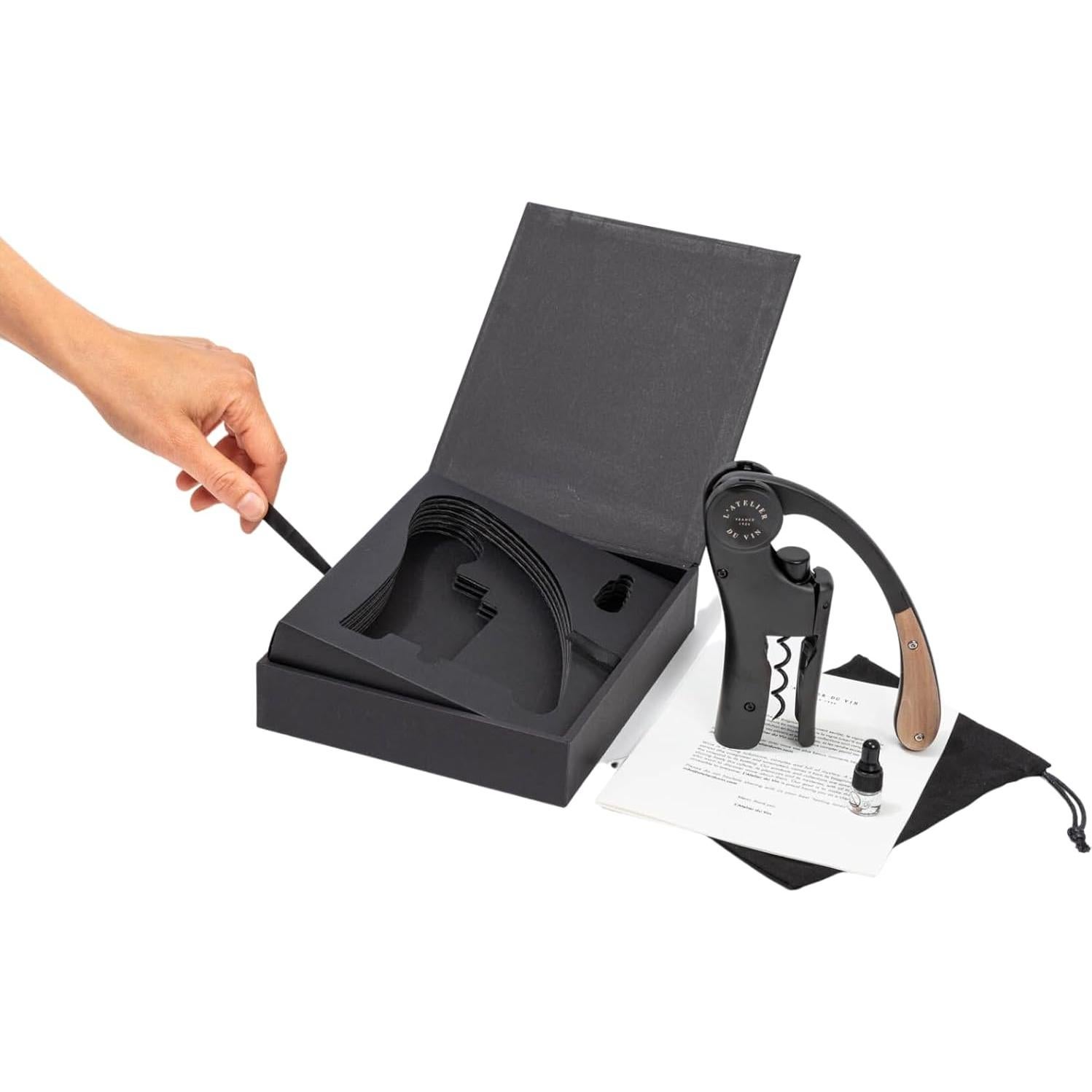 Sacacorchos de Palanca L'Atelier du Vin Oeno Motion Madera