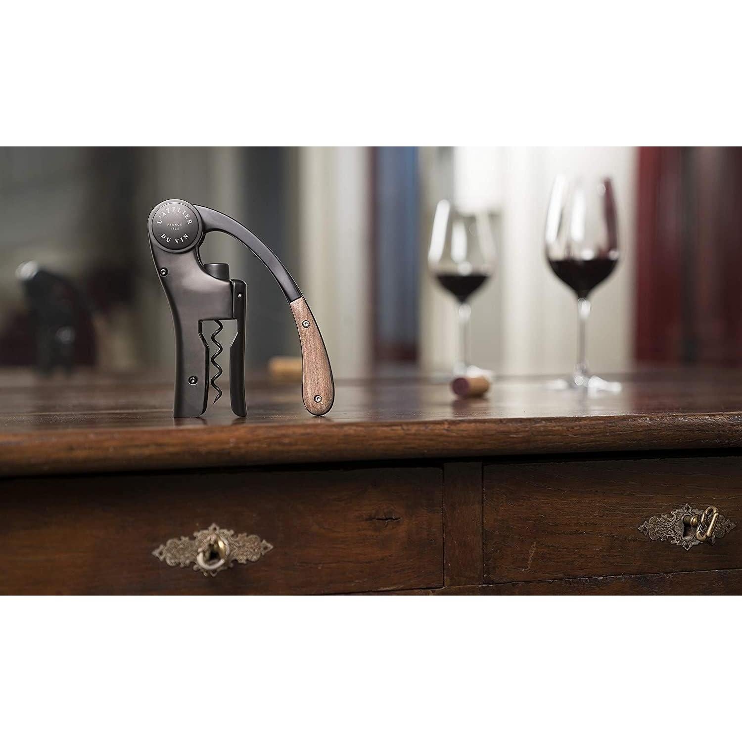 Sacacorchos de Palanca L'Atelier du Vin Oeno Motion Madera