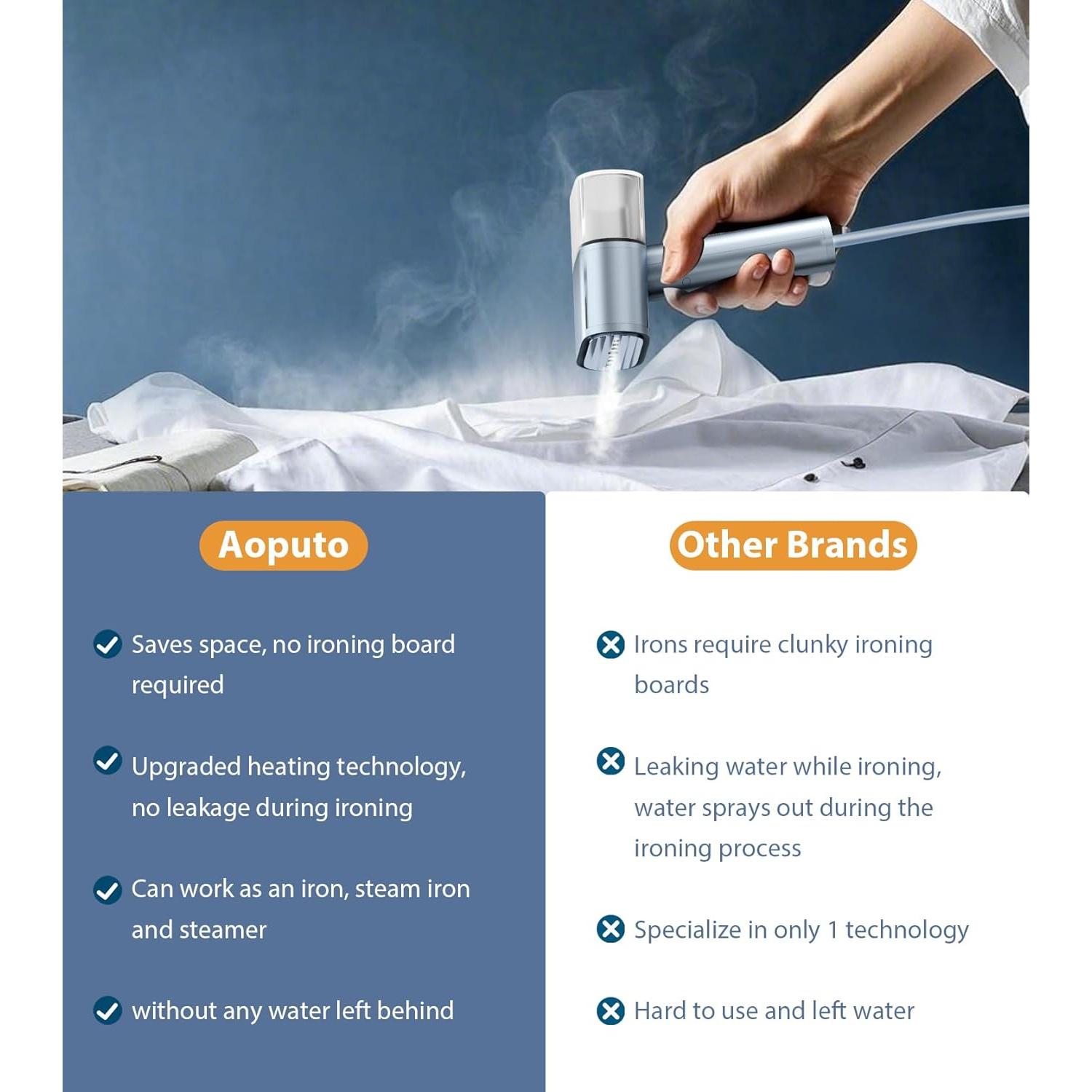 Plancha de Vapor Portátil Aoputo T1 - 900W, 15s Calentamiento