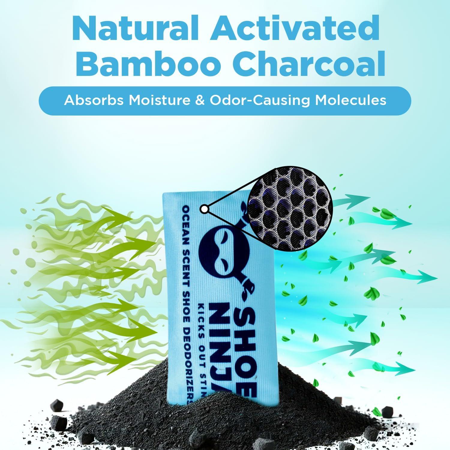 Desodorante de Zapatos Shoe Ninja - Carbón Activado - 2 Piezas