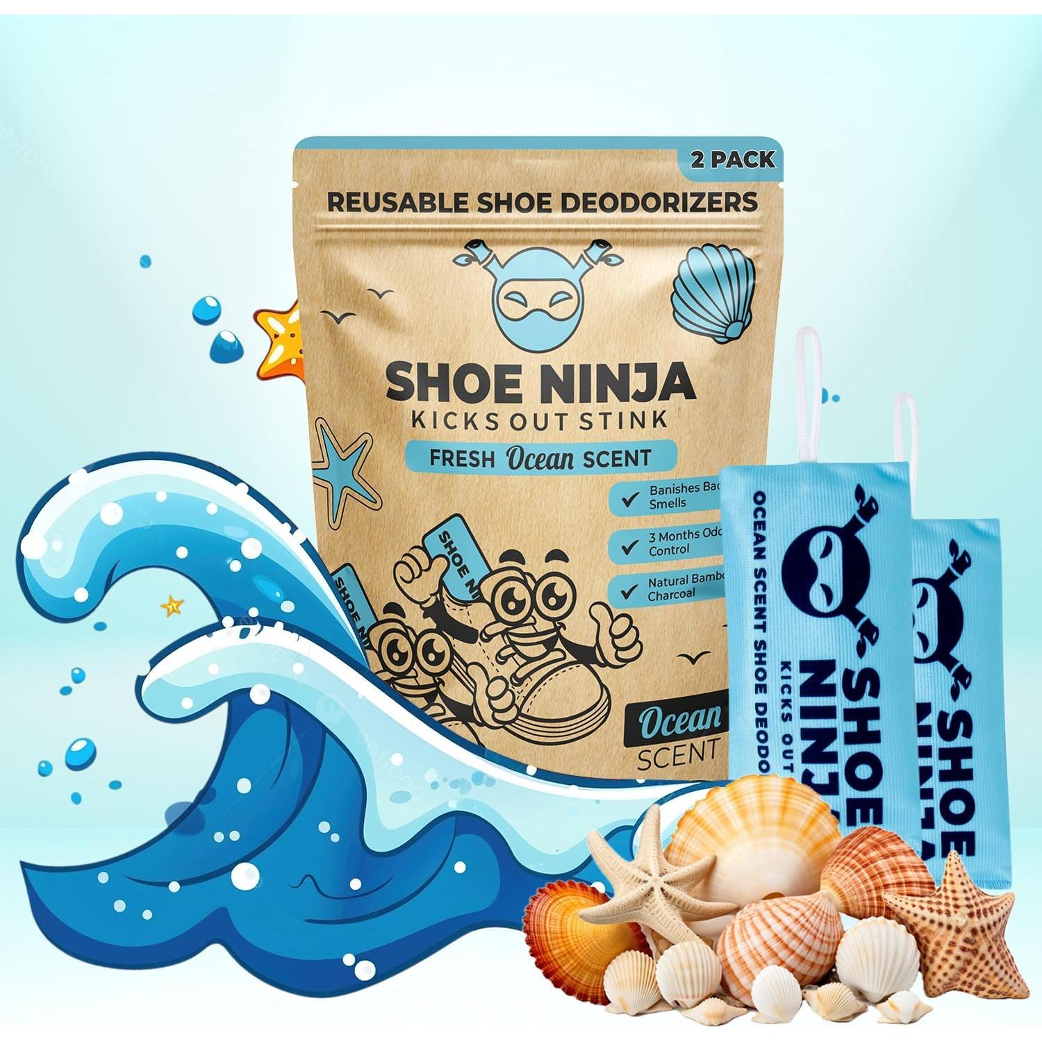 Desodorante de Zapatos Shoe Ninja - Carbón Activado - 2 Piezas