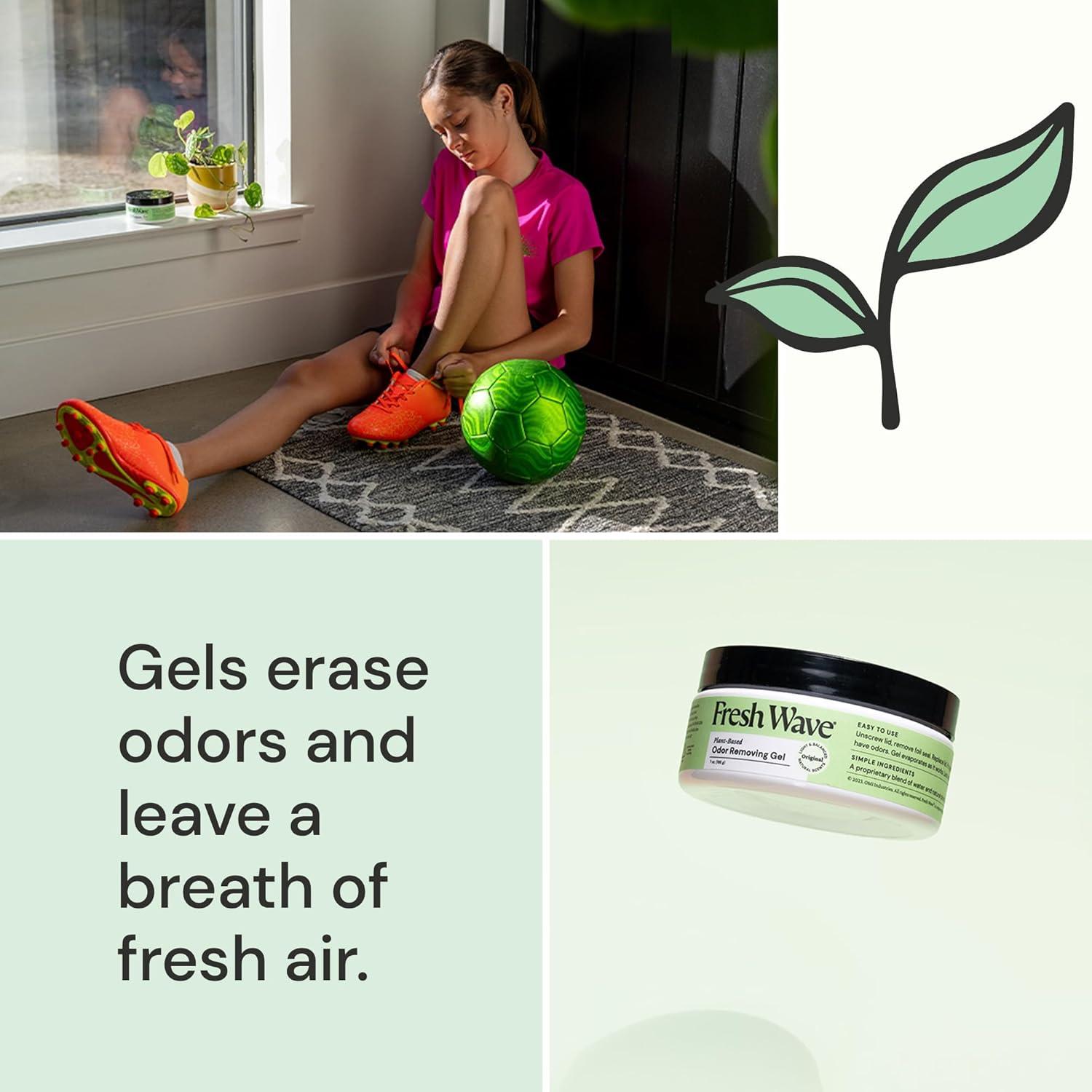 Gel Eliminador de Olores Fresh Wave 198 g - Paquete de 3