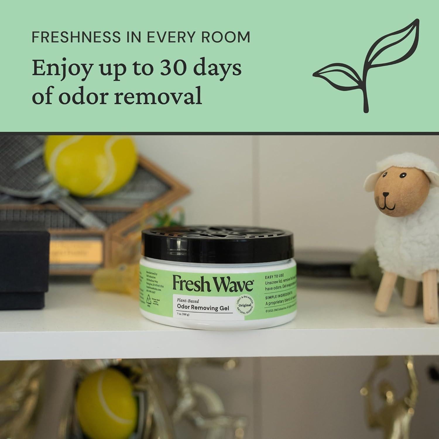 Gel Eliminador de Olores Fresh Wave 198 g - Paquete de 3