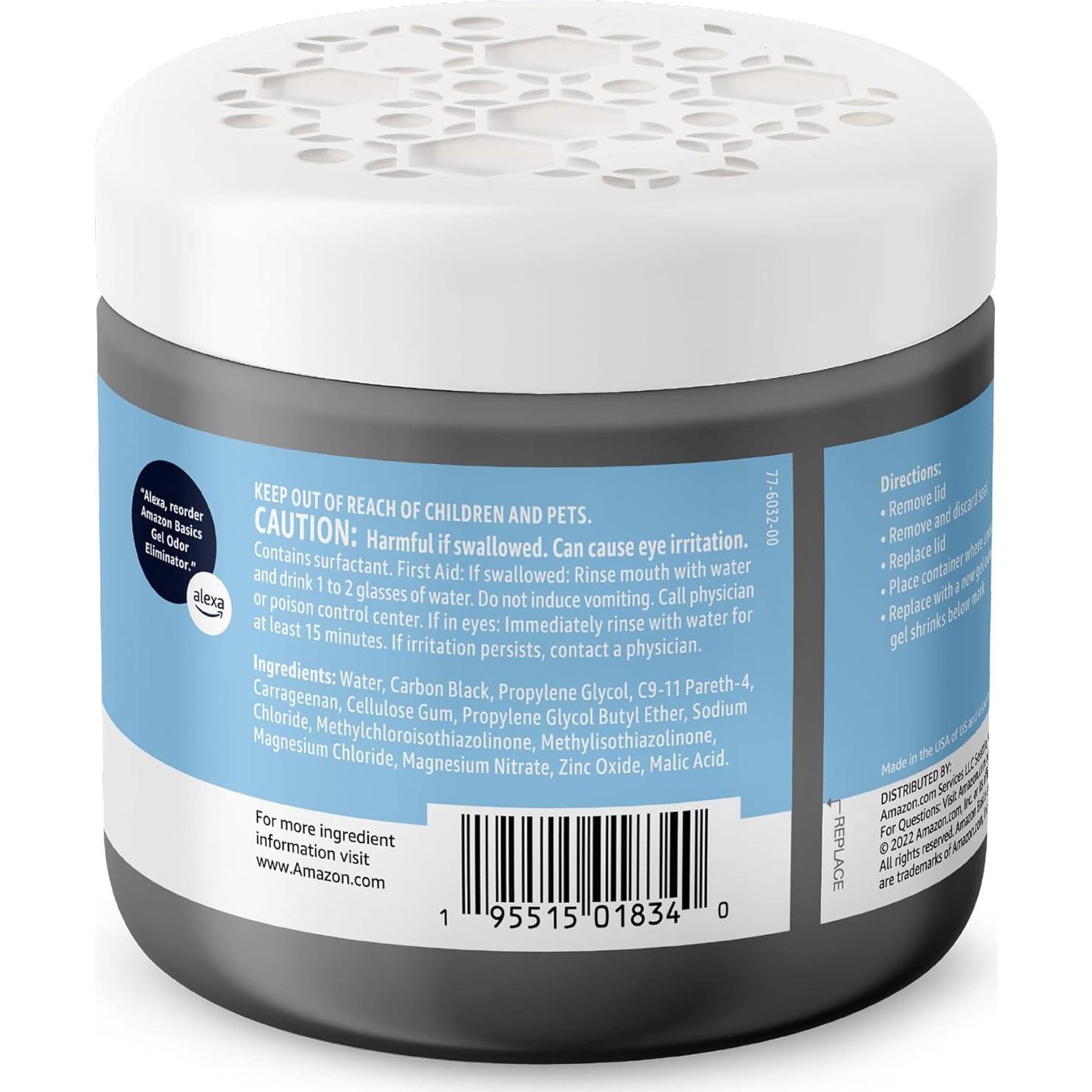 Eliminador de Olores en Gel Amazon Basics 482 g Sin Fragancia