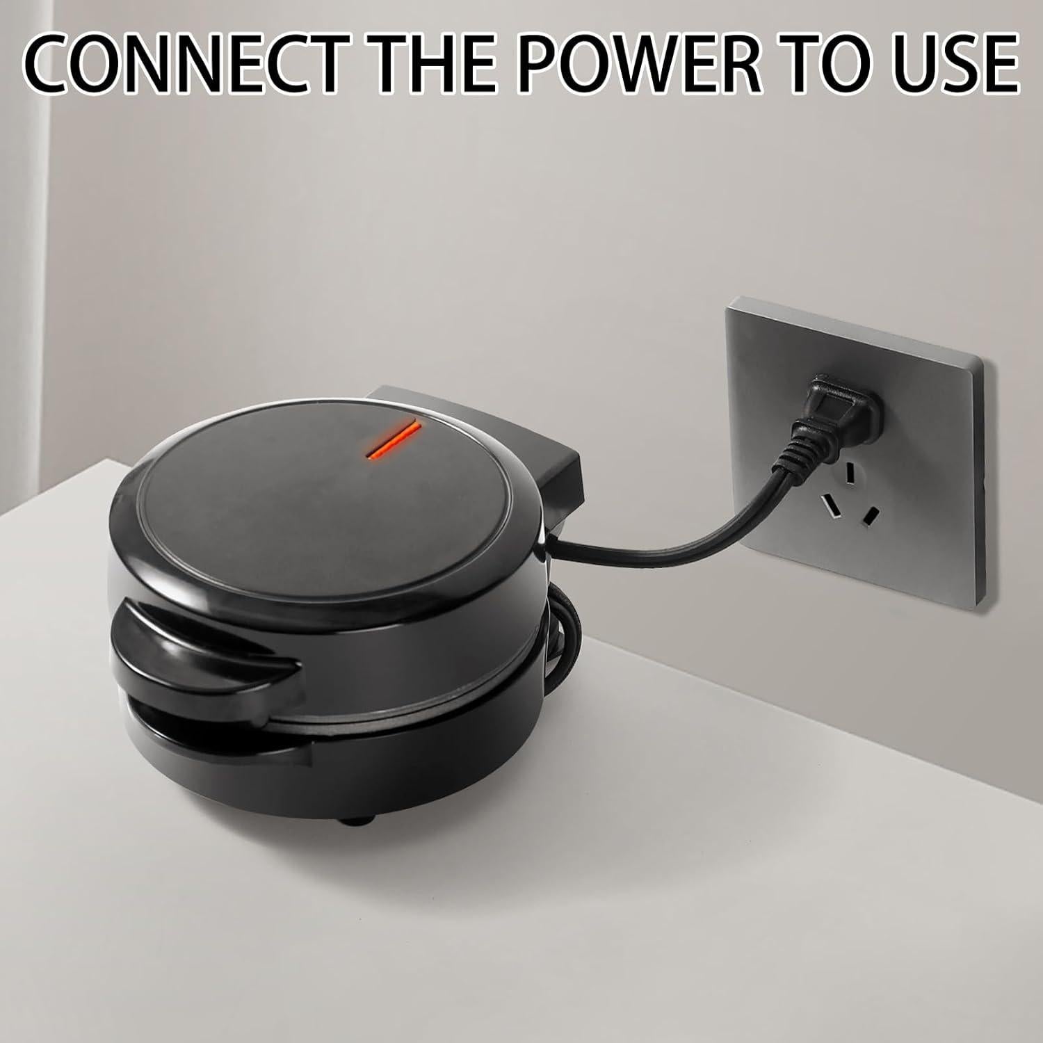 Mini Máquina de Waffles UVFAST 12,7 cm Antiadherente