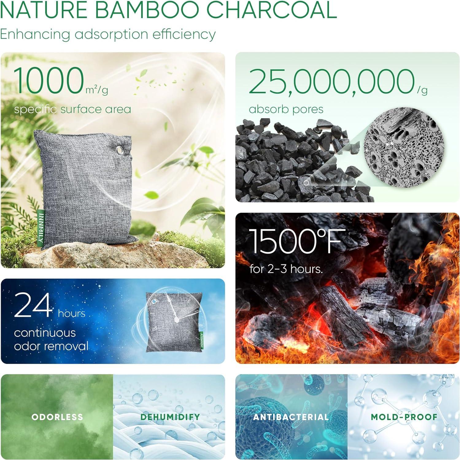 Absorbente de Olores Innmily de Carbón Activado - 6 Piezas