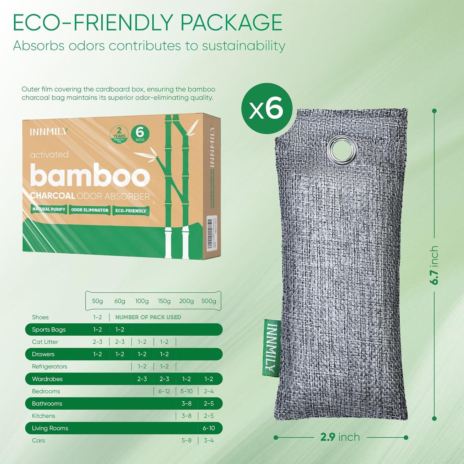 Absorbente de Olores Innmily de Carbón Activado - 6 Piezas