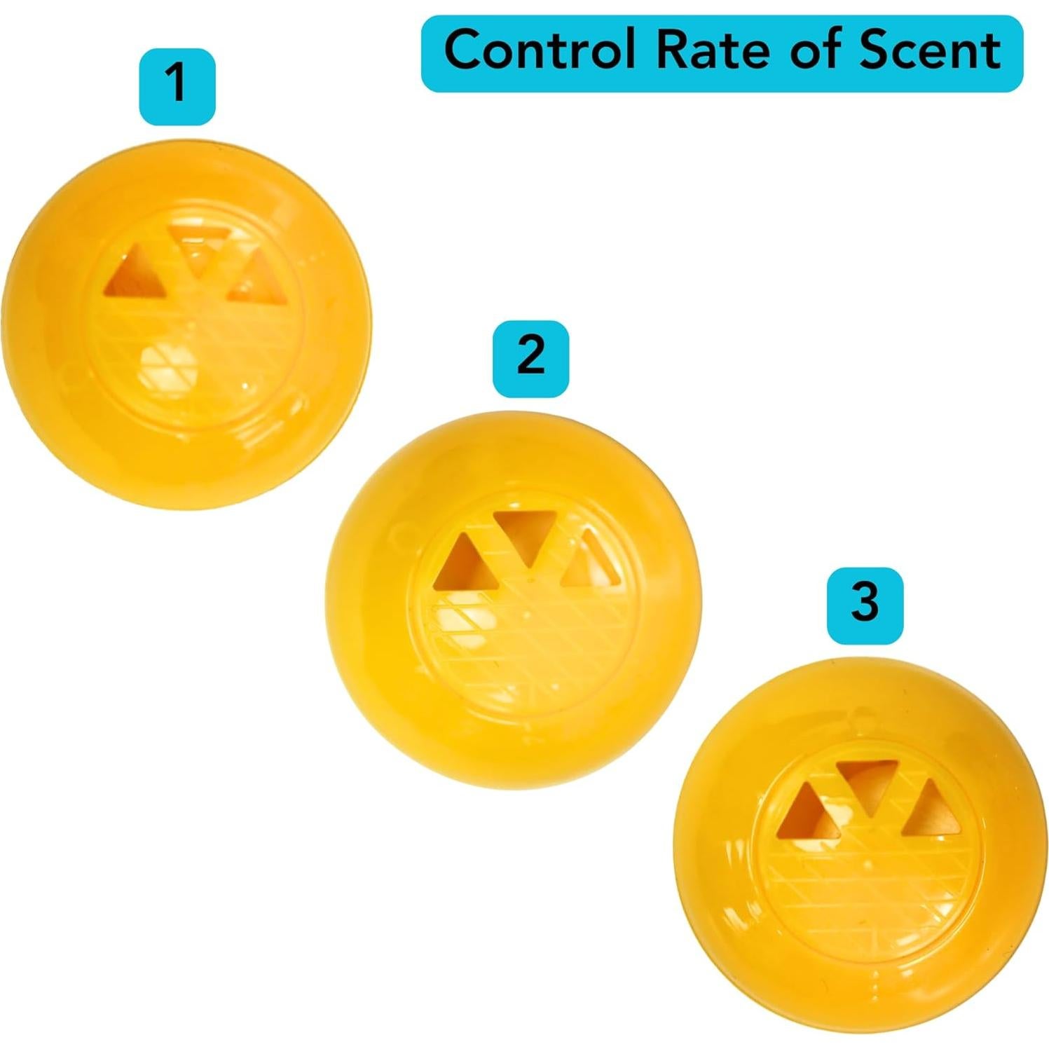 Paquete de 12 Esferas Desodorantes Iconikal Amarillo 2,54 cm