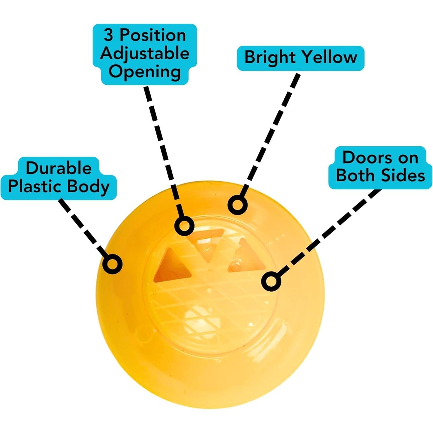 Paquete de 12 Esferas Desodorantes Iconikal Amarillo 2,54 cm