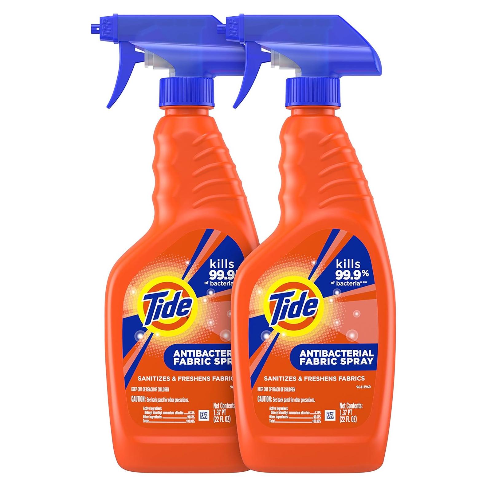 Tide Spray Antibacteriano para Telas 2x650ml Aroma Original