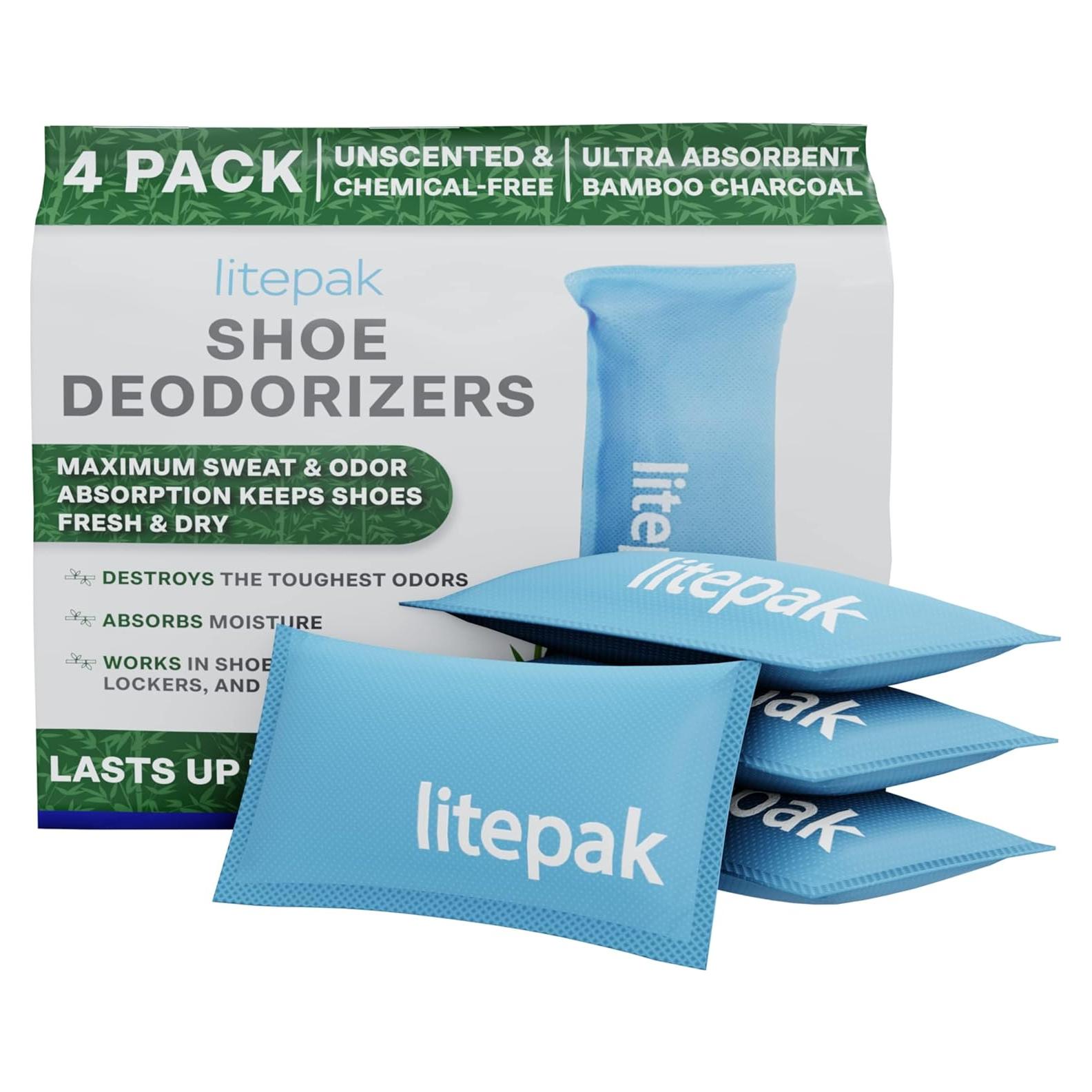 Desodorante de Zapatos Litepak Carbón Activado 4 Paquete